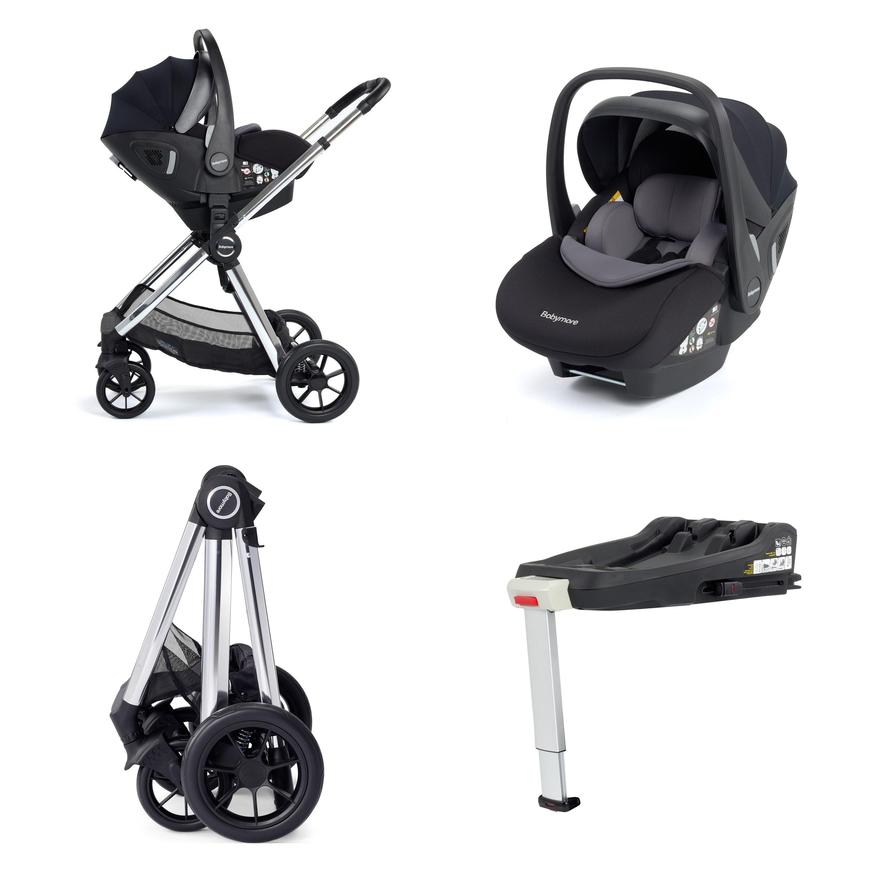 Chrome - Babymore - Memore V2 Travel System 13 Pc Pecan - Chrome - 7