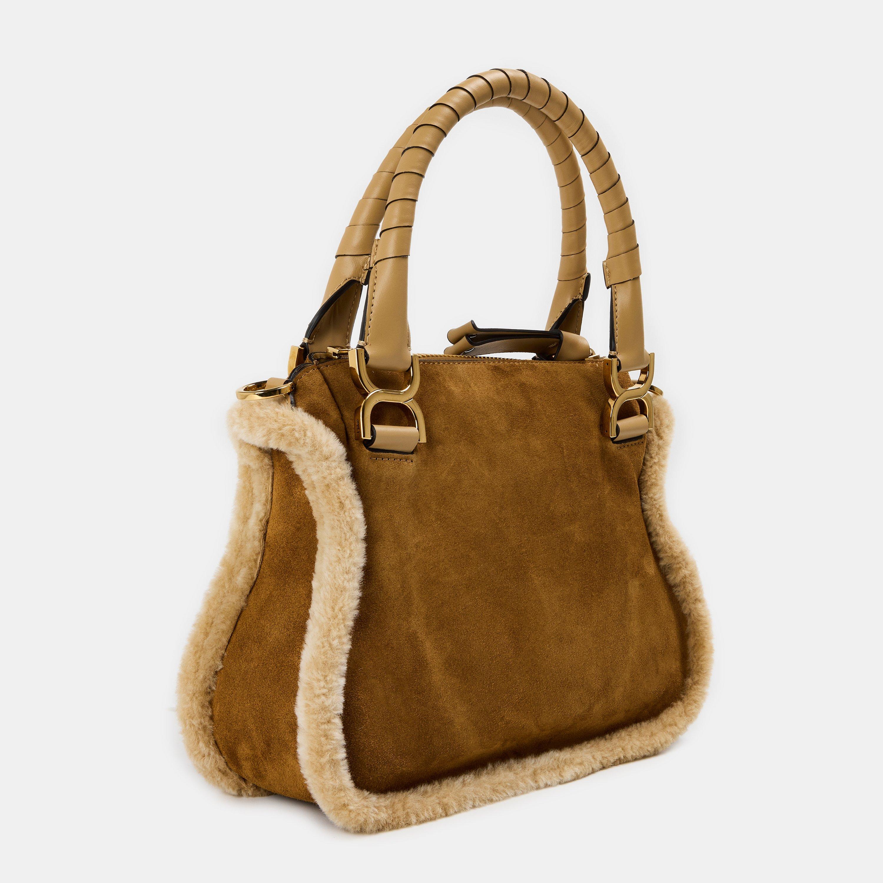 Summery Beige - Chloe - Womens Small Marcie Double Carry Bag - 2