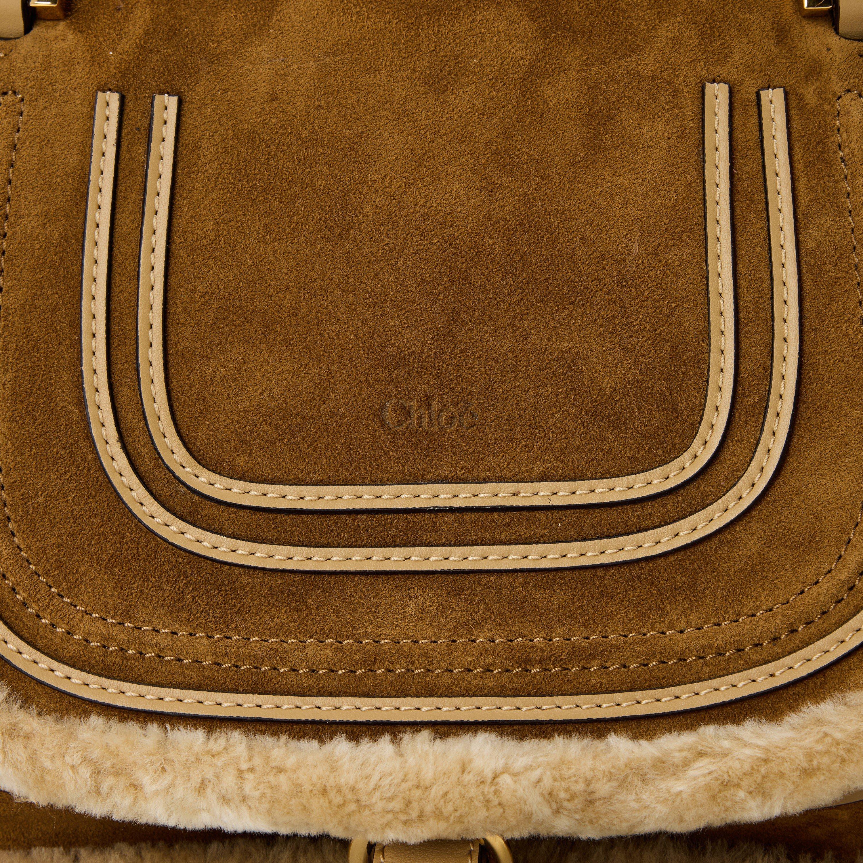 Summery Beige - Chloe - Womens Small Marcie Double Carry Bag - 4