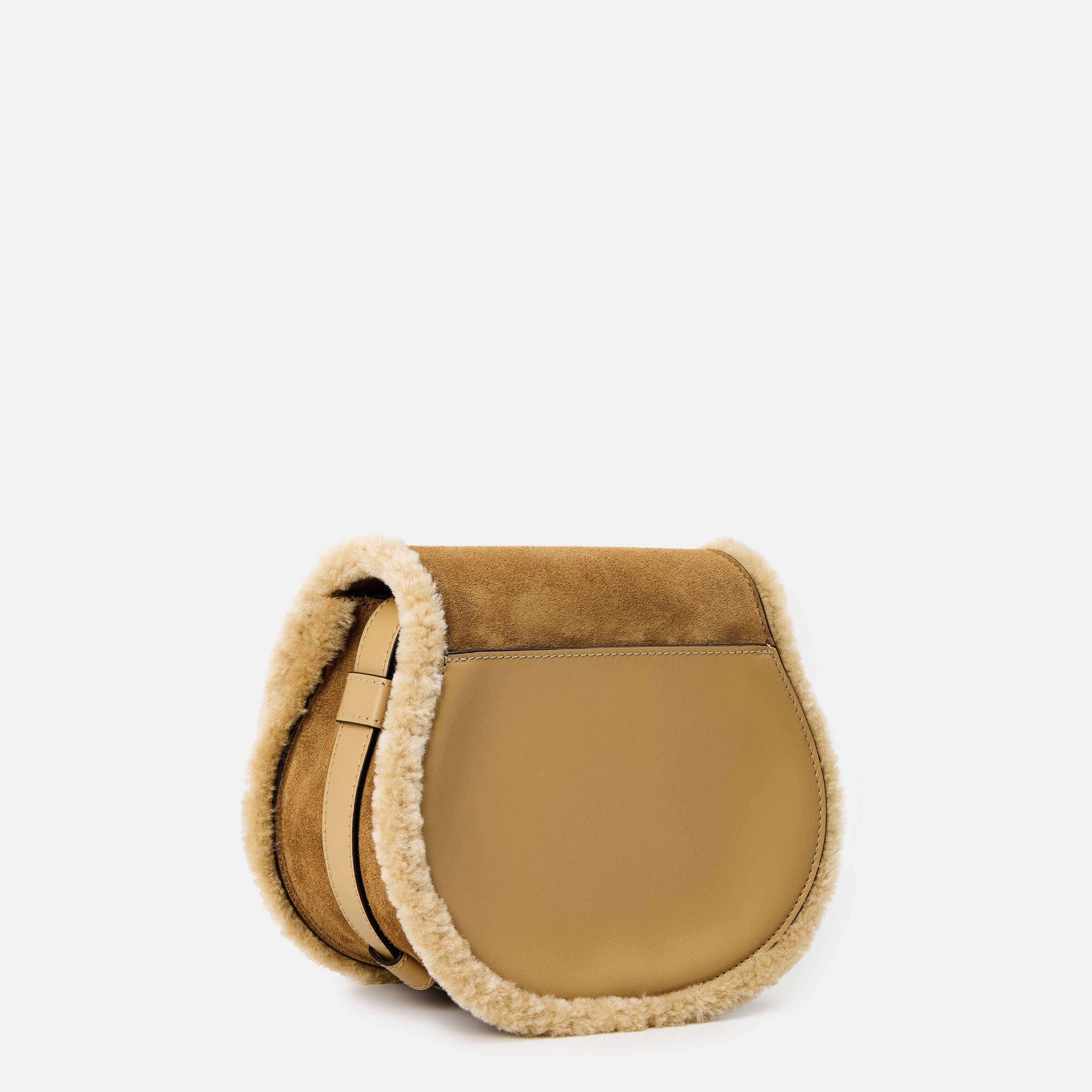 Summery Beige - Chloe - Womens Small Marcie Saddle Bag - 2