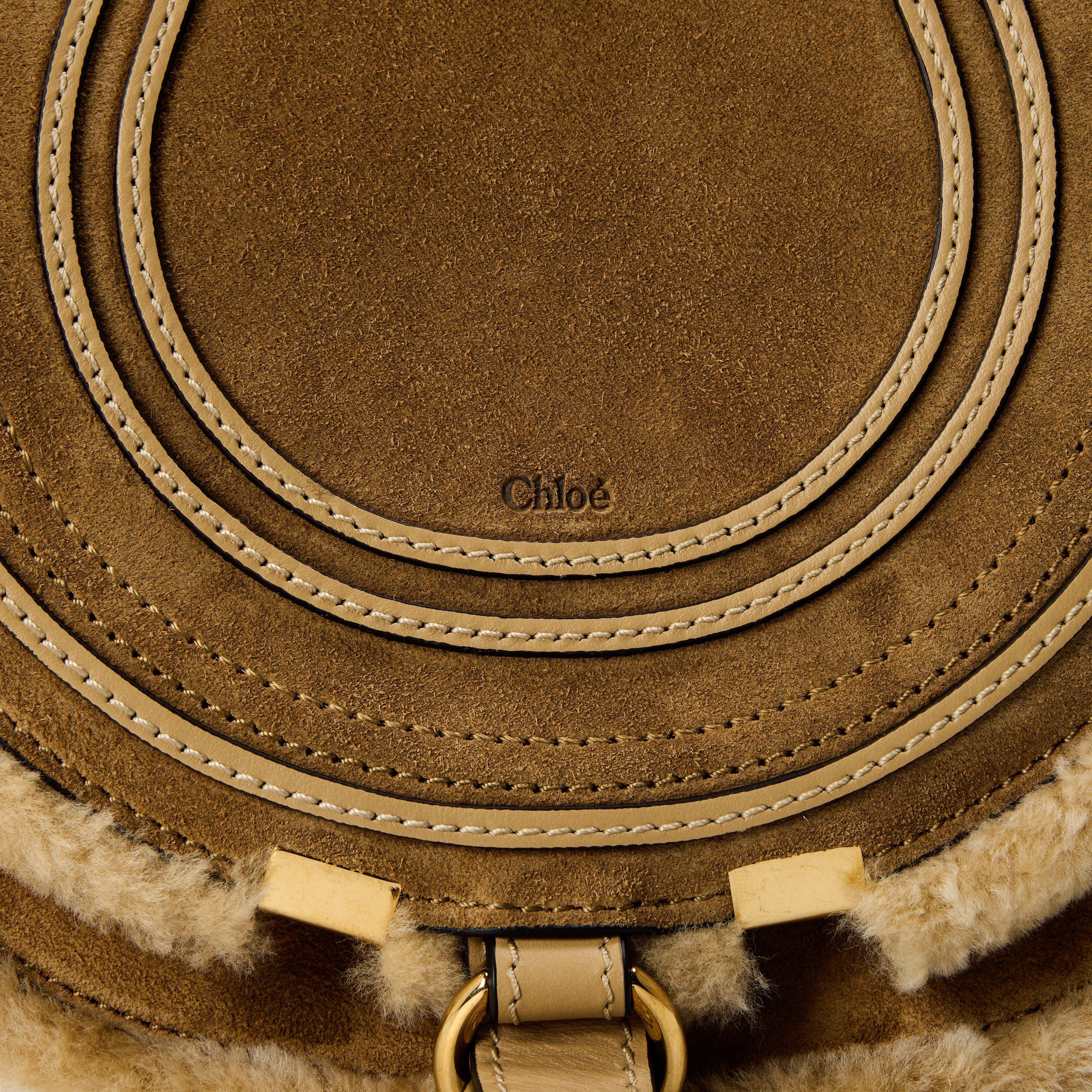 Summery Beige - Chloe - Womens Small Marcie Saddle Bag - 4