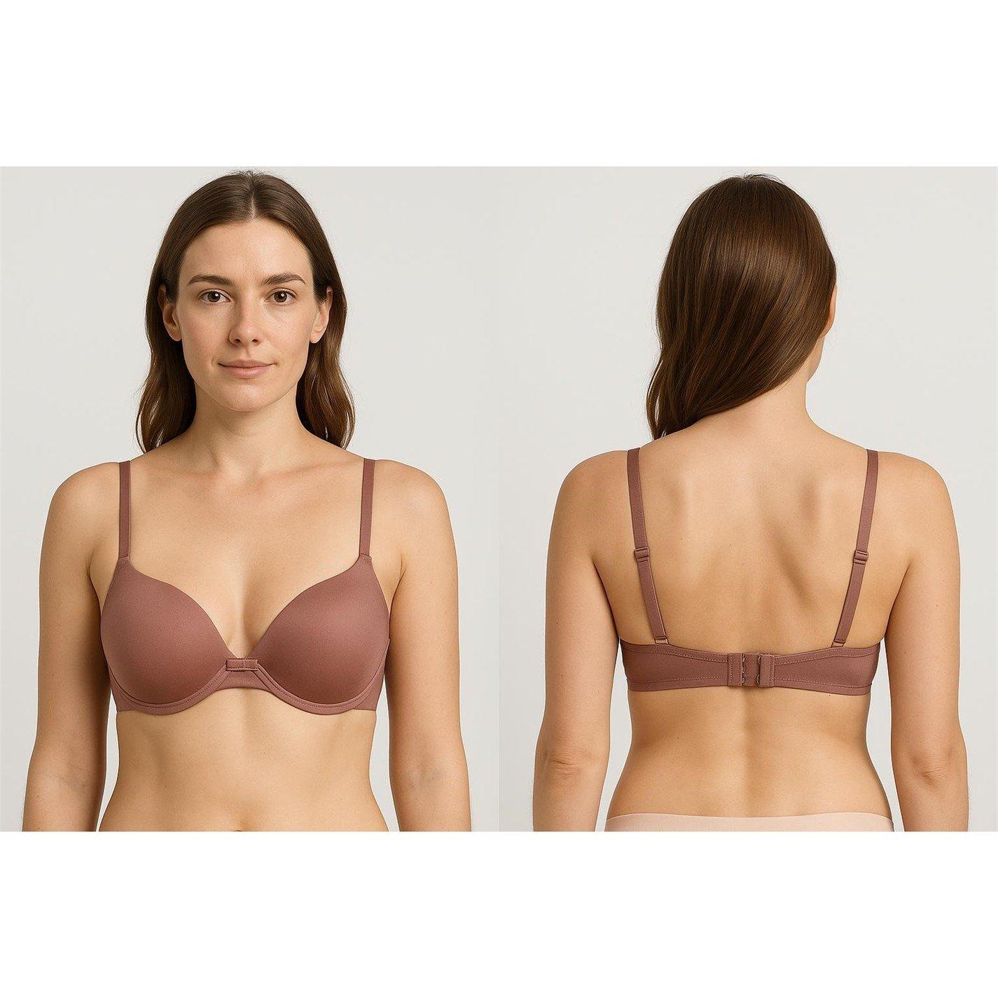 Mocha/Dk Brn - Valbonne - 2 PACK SMOOTH T-SHIRT BRA MOCHA/DK BRN UNDERWIRED - 1