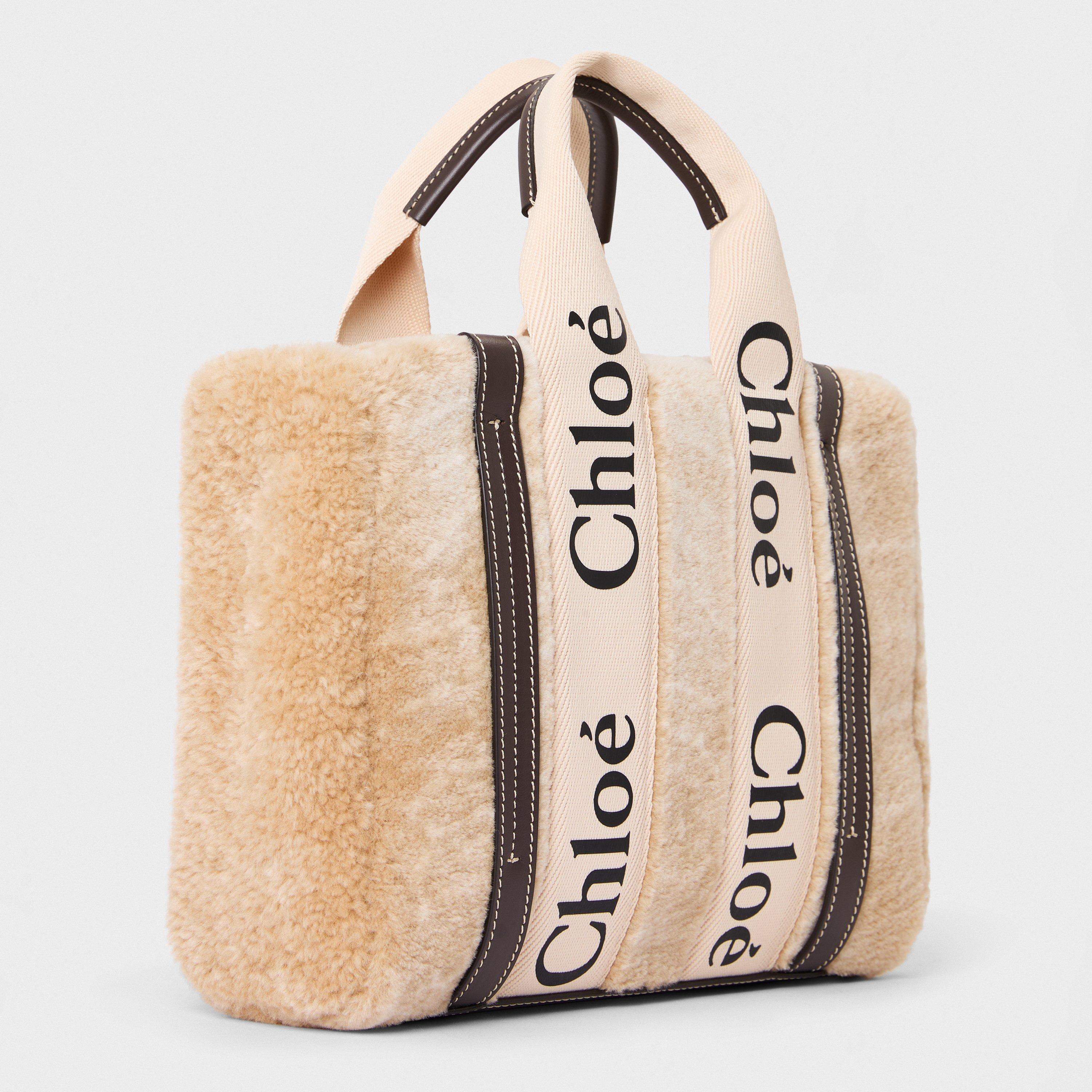 Summery Beige - Chloe - Womens Small Woody Tote Bag - 2