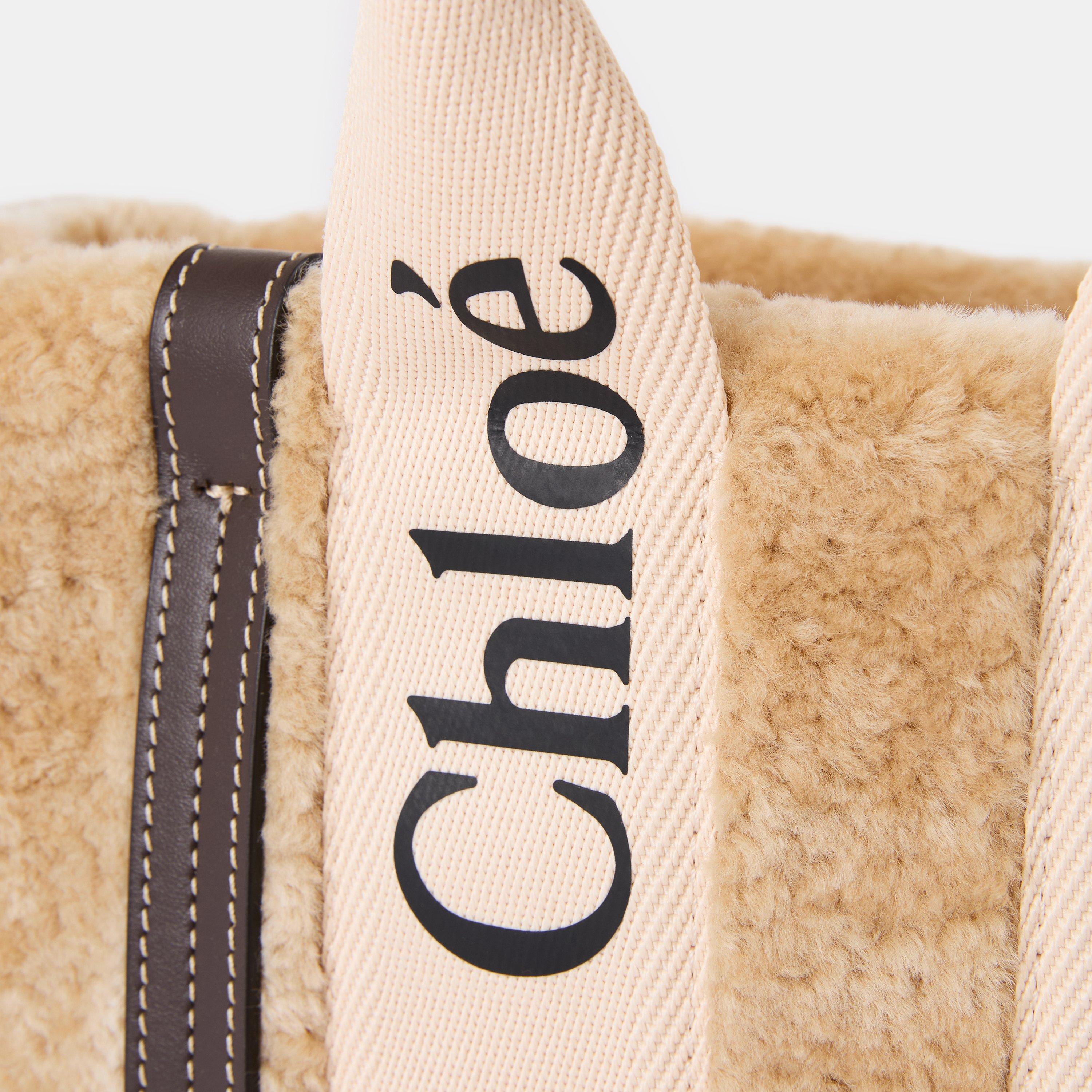 Summery Beige - Chloe - Womens Small Woody Tote Bag - 3