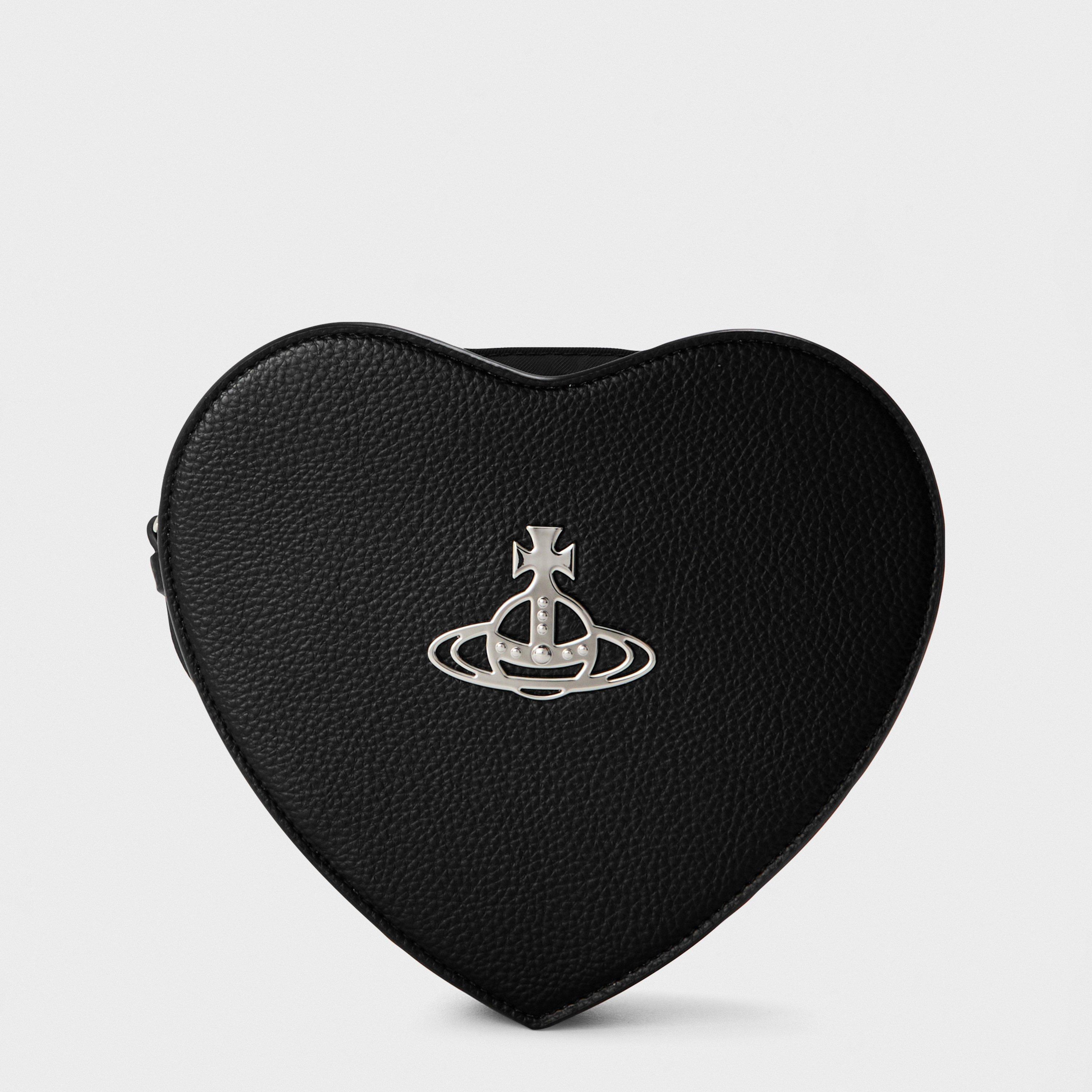 Vivienne Westwood Women's Viv Heart Croc Crossbody Bag - Black