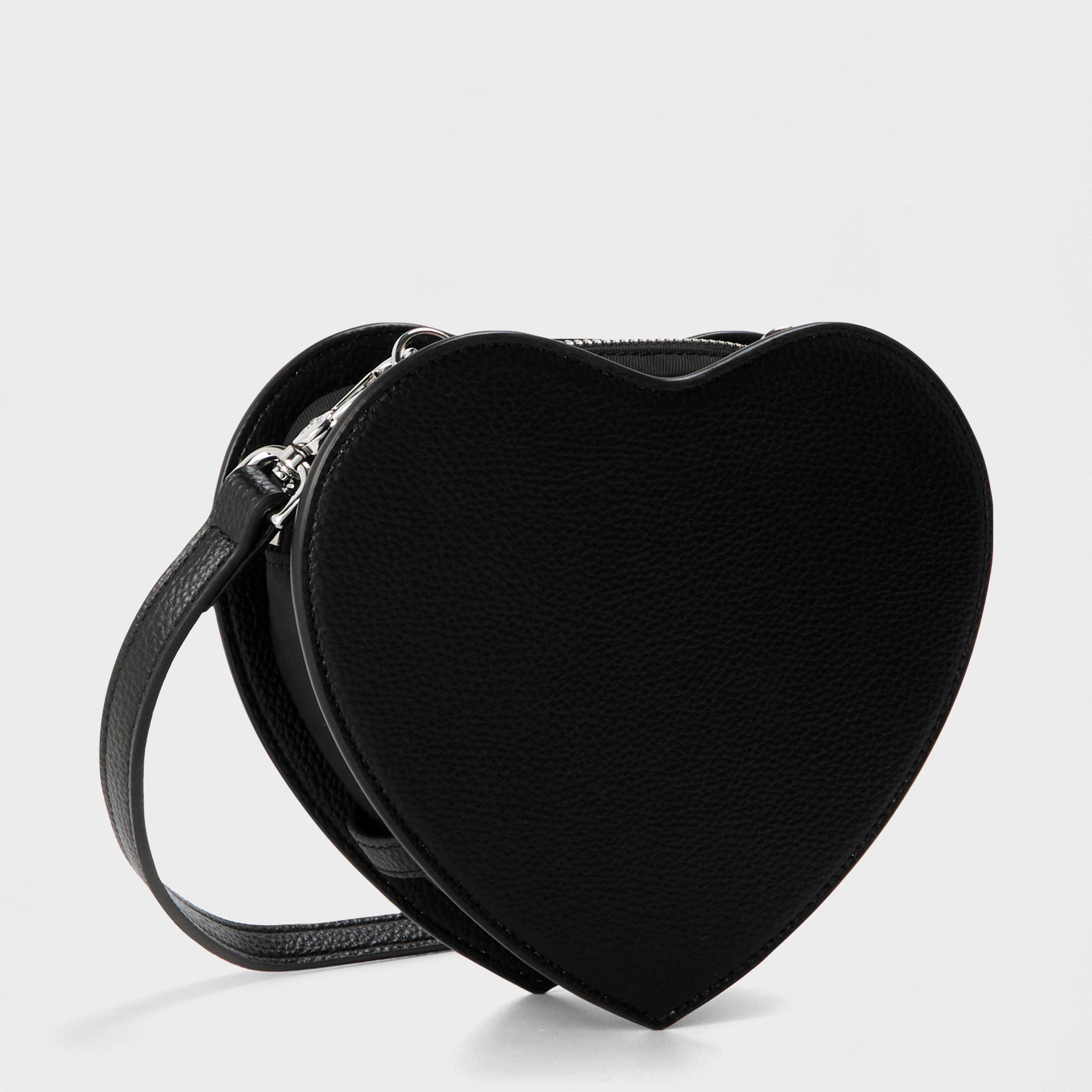 Black - Vivienne Westwood - Women's Viv Heart Croc Crossbody Bag - 2