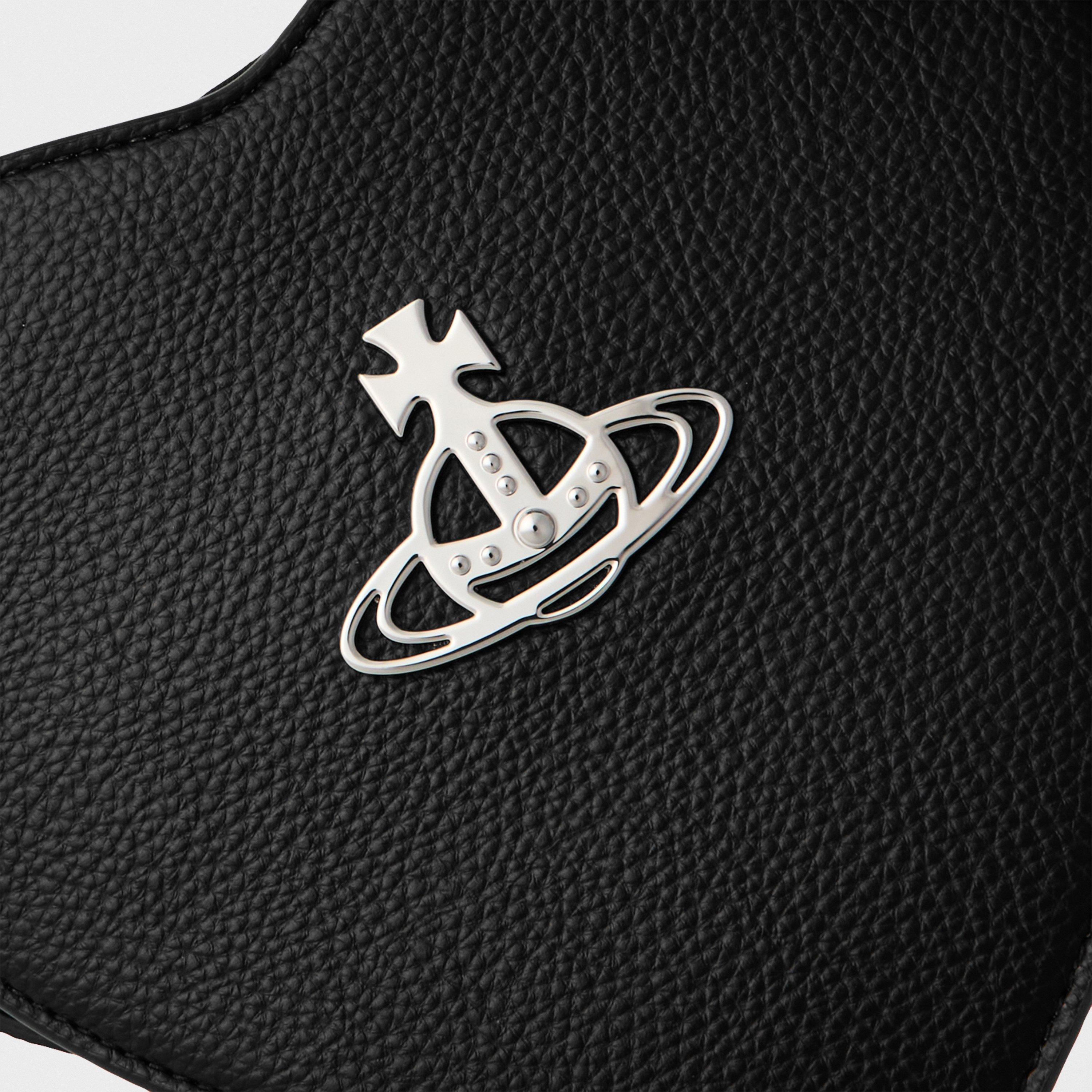 Black - Vivienne Westwood - Women's Viv Heart Croc Crossbody Bag - 4