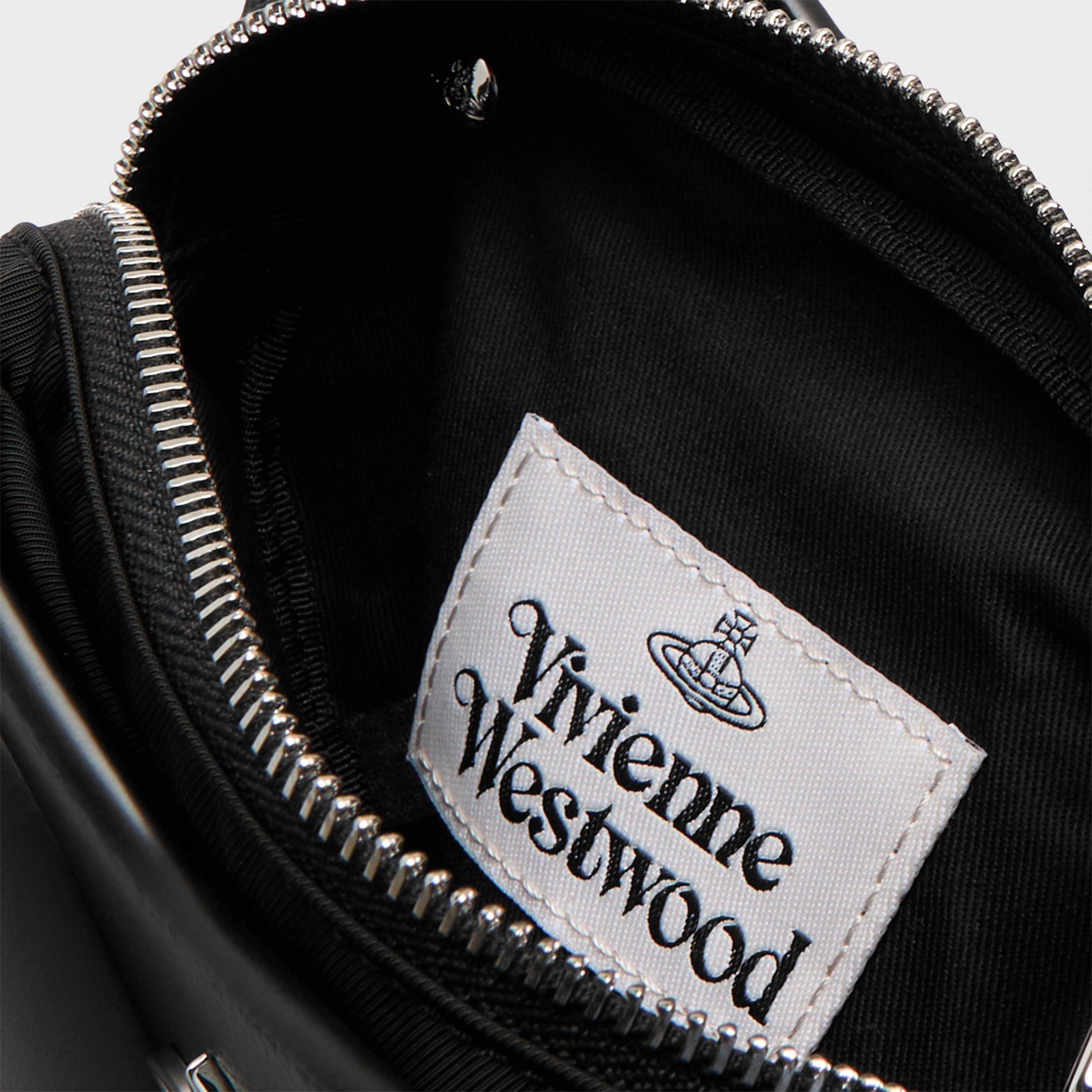 Black - Vivienne Westwood - Women's Viv Heart Croc Crossbody Bag - 5