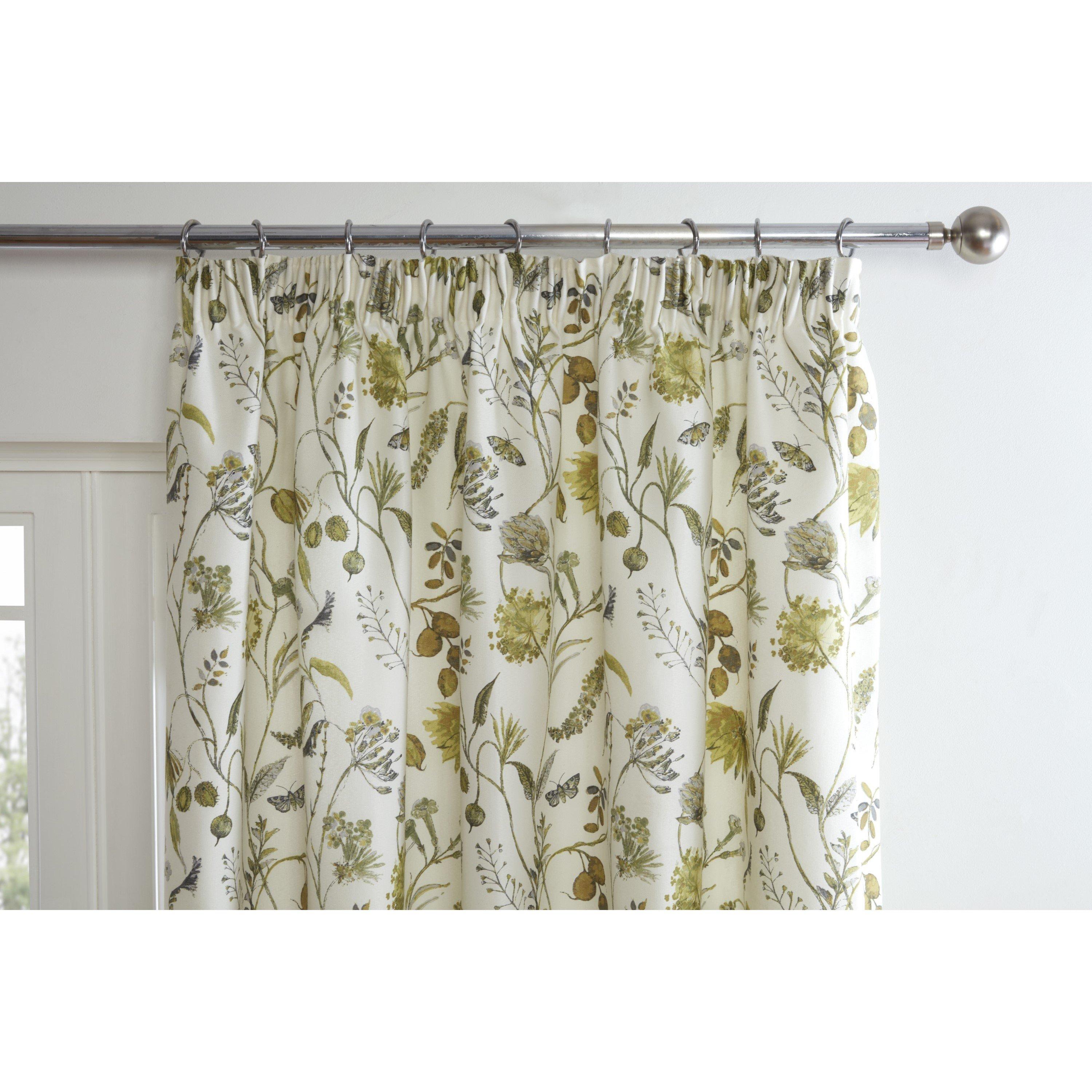 Fennel - Sundour - Grove Floral Pencil Pleat Curtains - 2