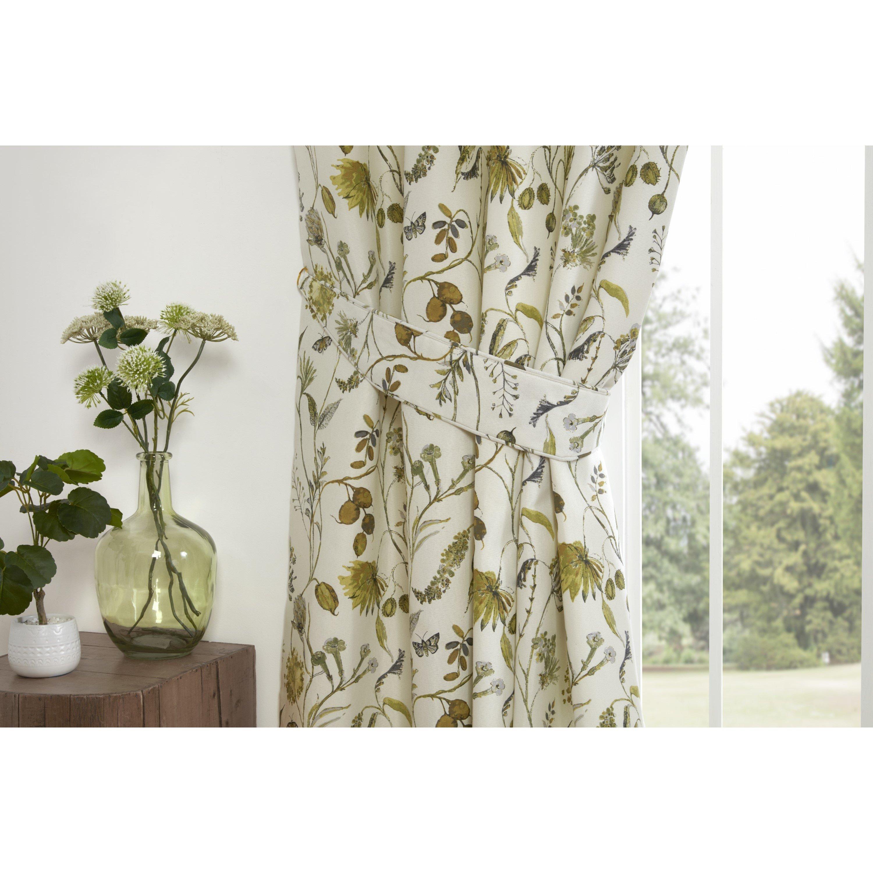 Fennel - Sundour - Grove Floral Pencil Pleat Curtains - 3