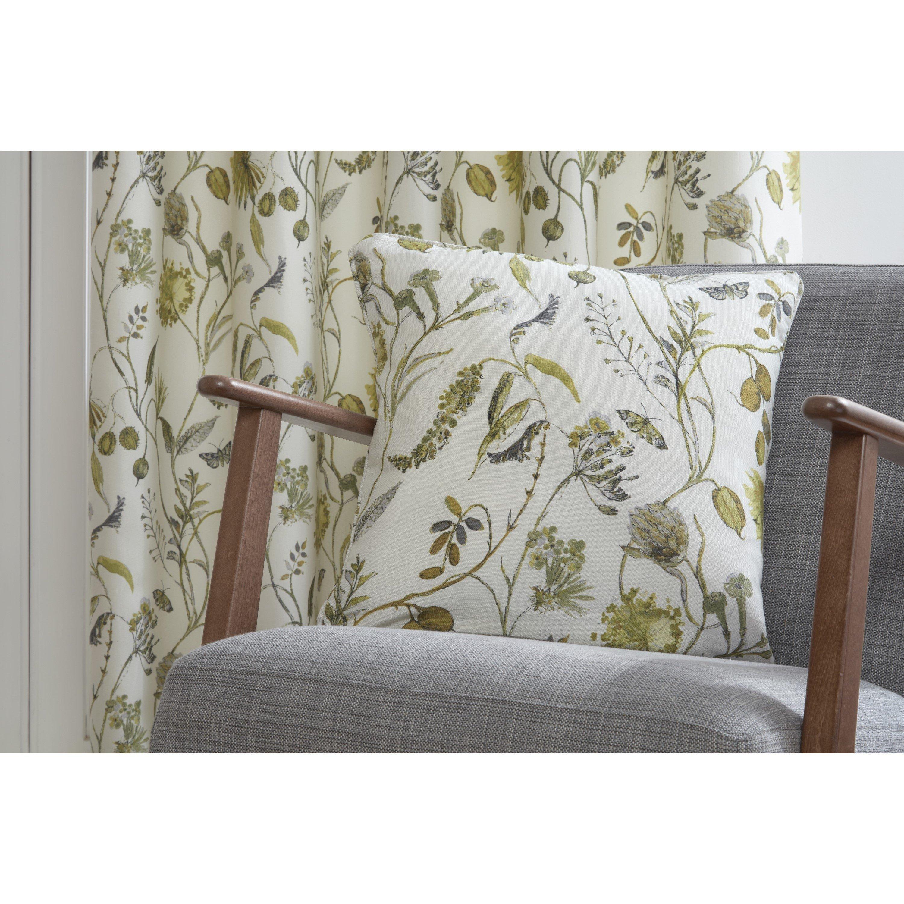 Sundour  Grove Floral Cushion - Fennel - Cover only
