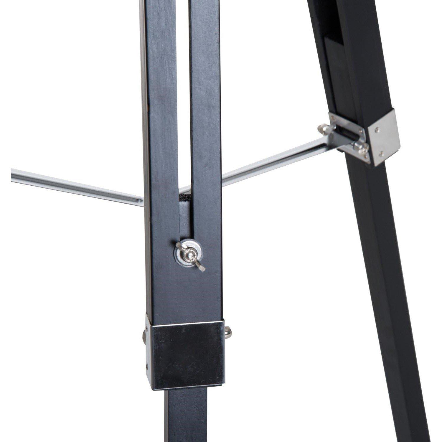 Black - HOMCOM - Tripod Floor Lamp / Spotlight Reading Lamp - 9