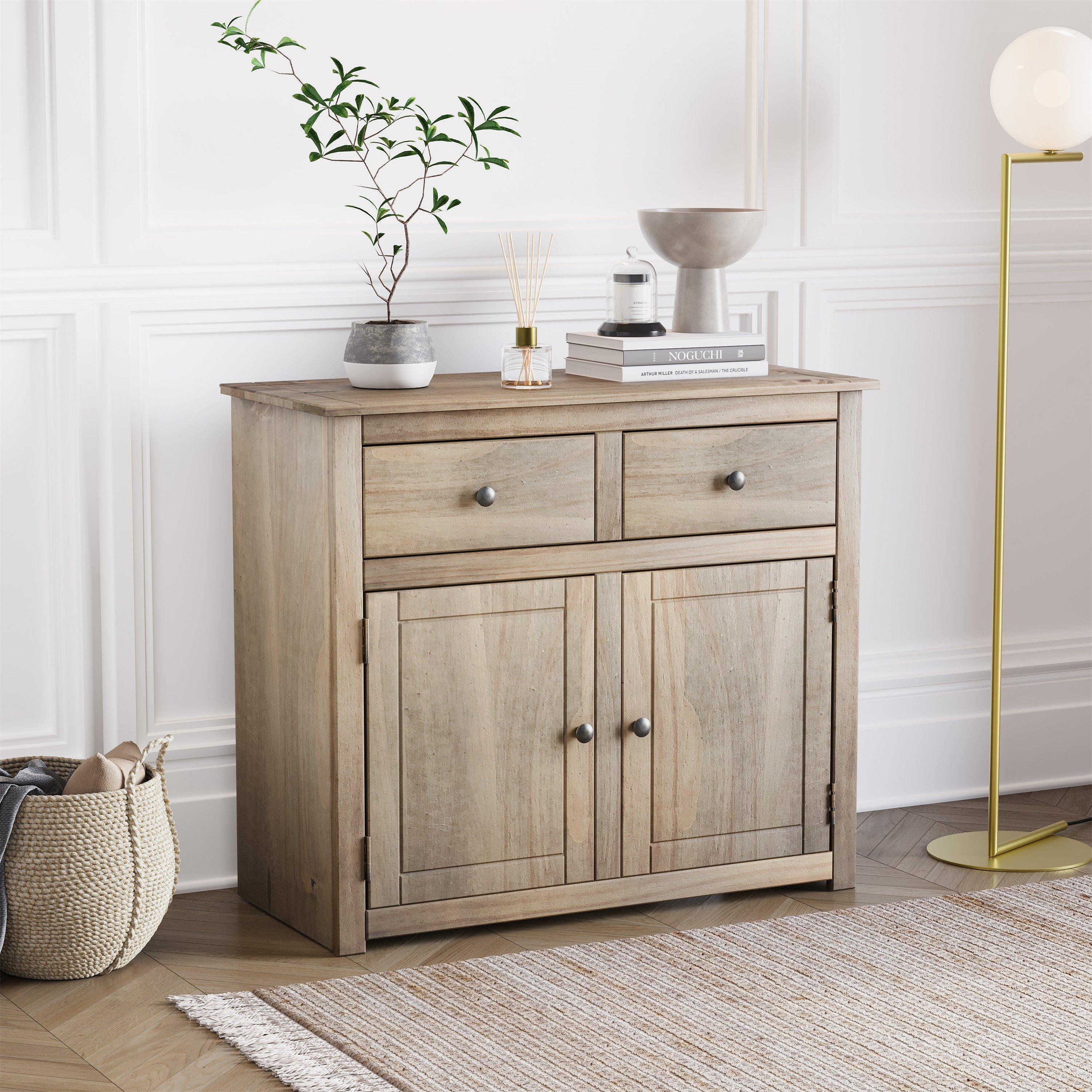 Pine - Lassic - Vida Designs Panama 2 Door 2 Drawer Sideboard - 1