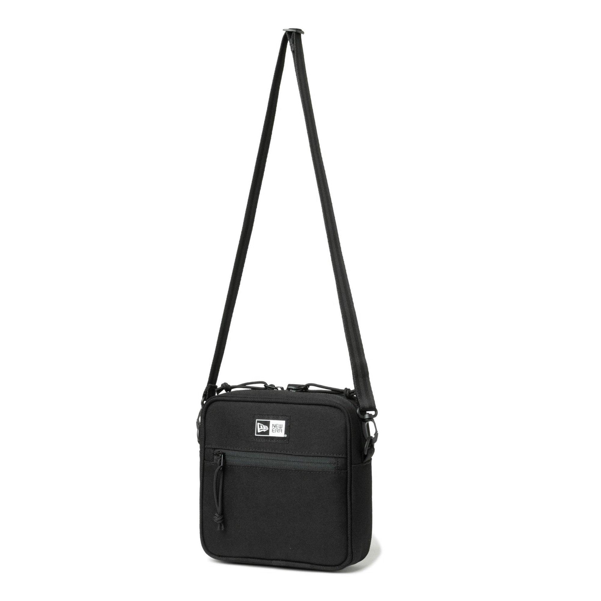 Black - New Era - 1.5L Box Logo Square Shoulder Pouch Bag - 4