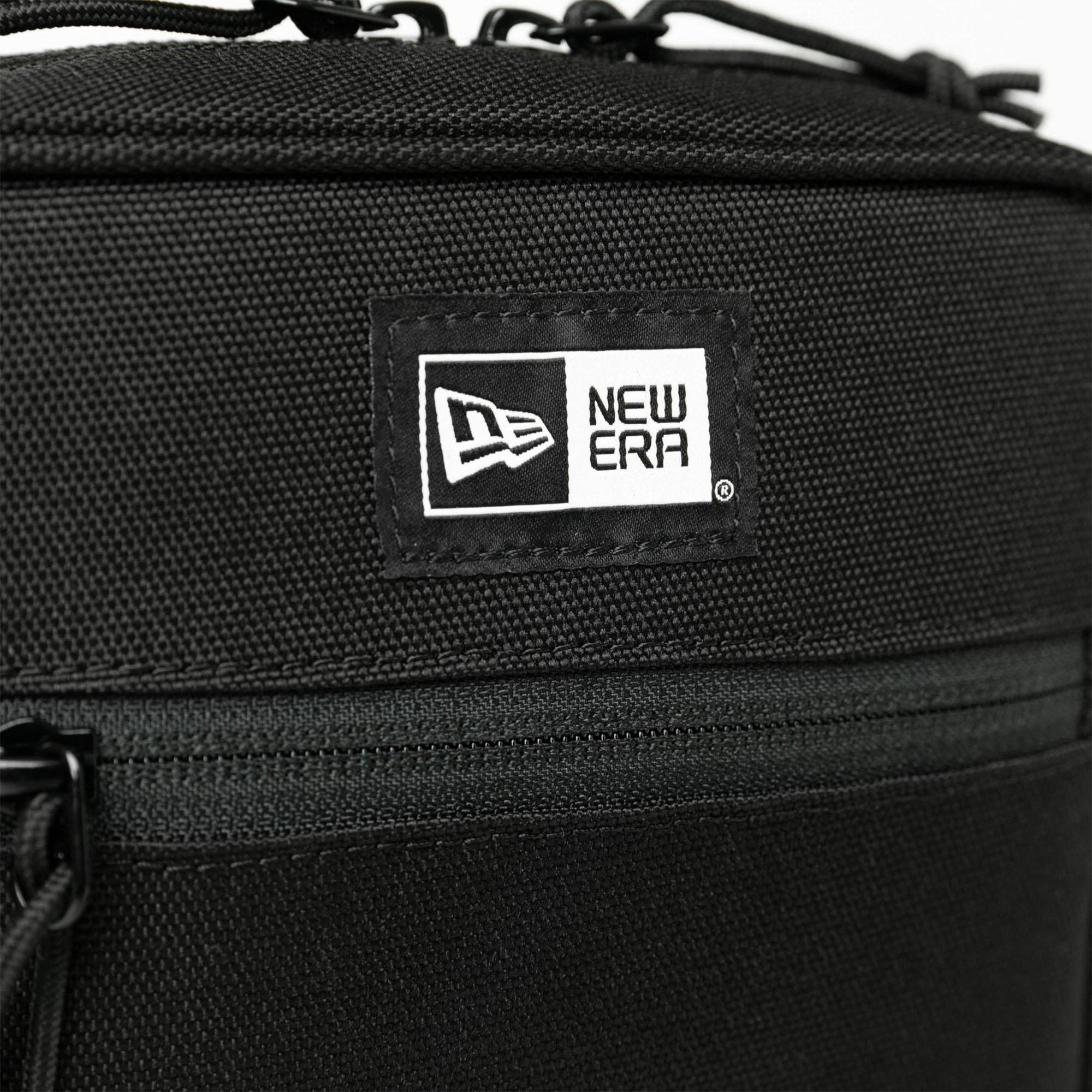 Black - New Era - 1.5L Box Logo Square Shoulder Pouch Bag - 6