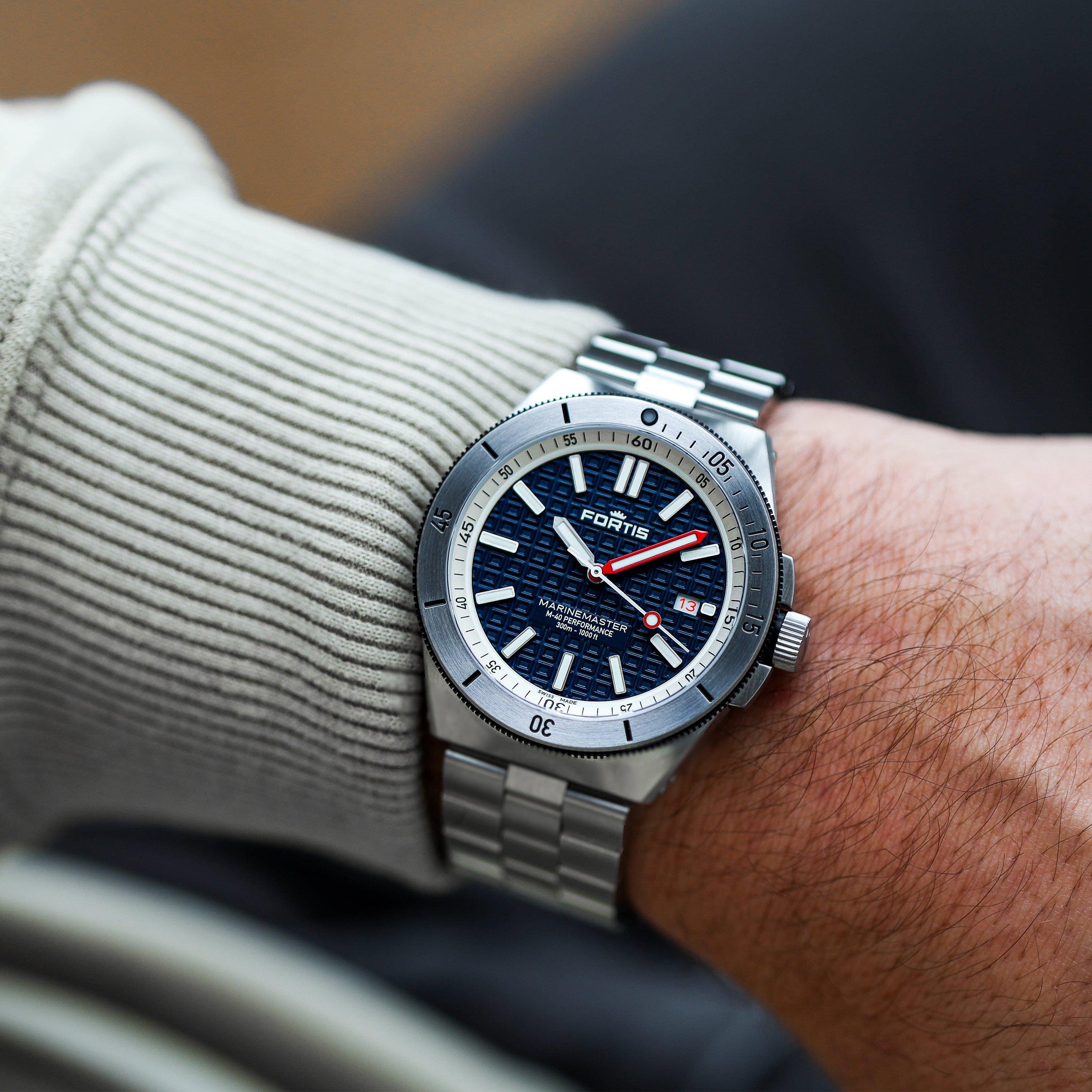 Blue/Steel - Fortis - Men's Marinemaster Automatic Analogue Watch - 2