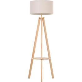 HOMCOM HOMCOM Free Standing Tripod Floor Lamp With Shelf