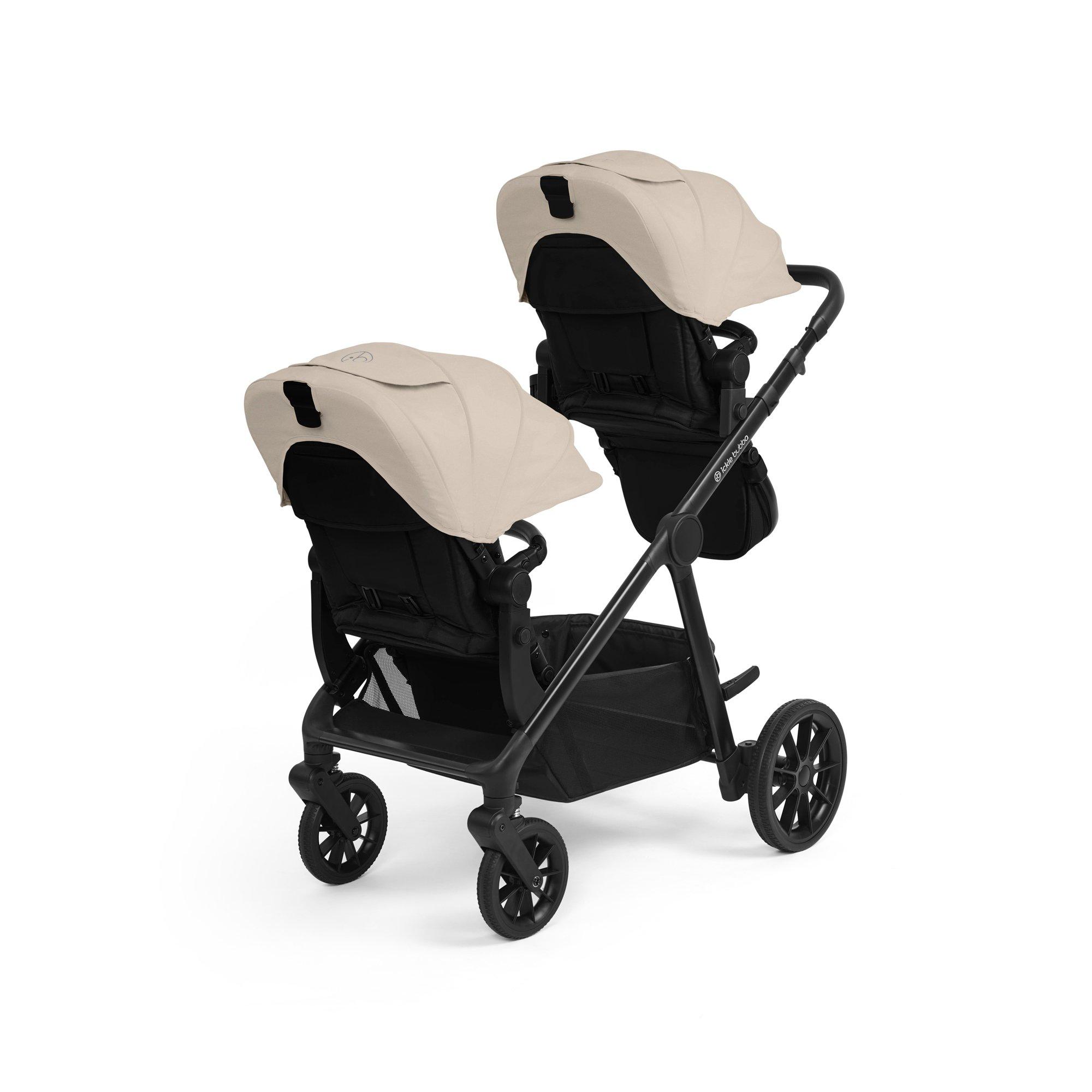 Black/Stone/Bla - Ickle Bubba - Virgo Twin 12 Piece Pram - 3