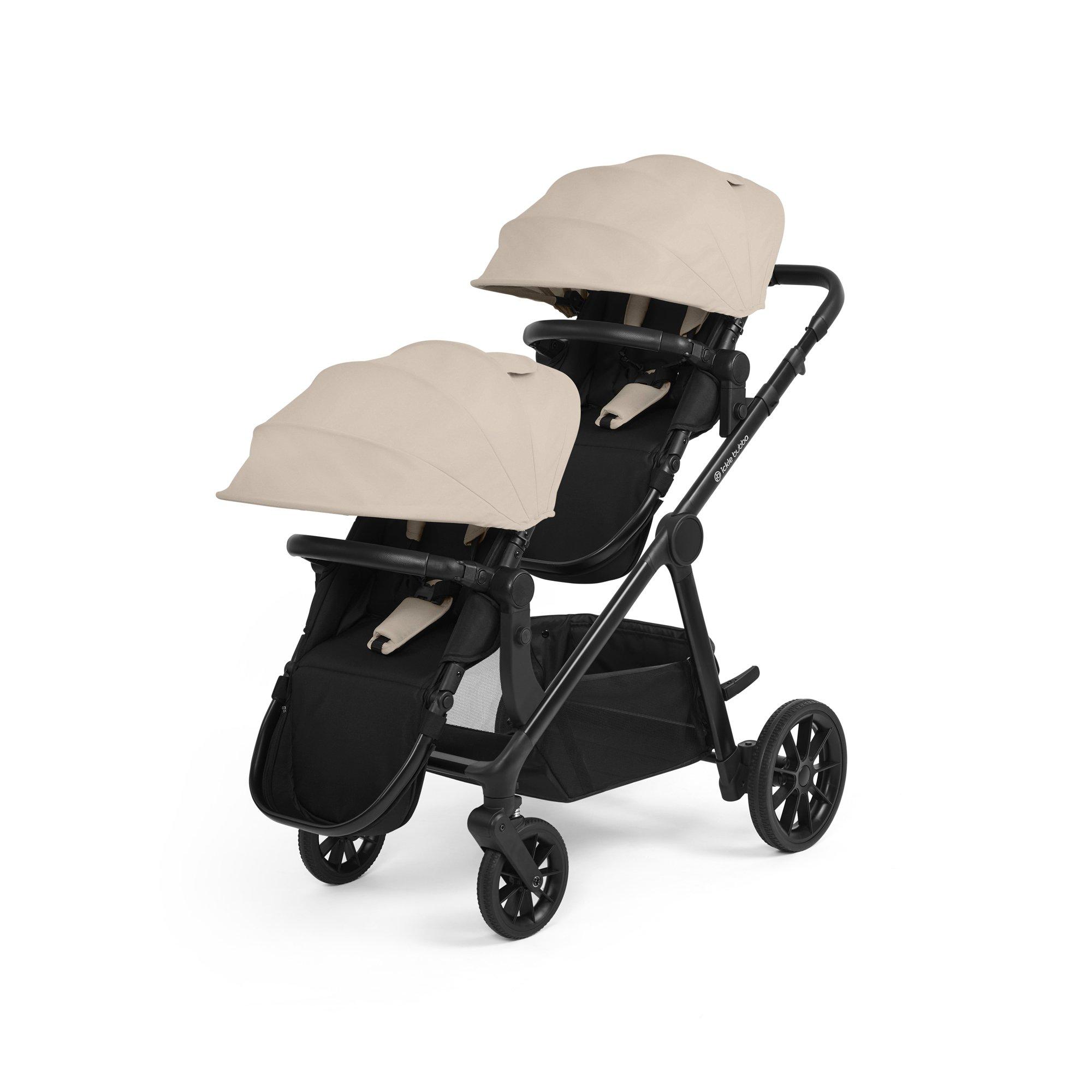 Black/Stone/Bla - Ickle Bubba - Virgo Twin 12 Piece Pram - 4