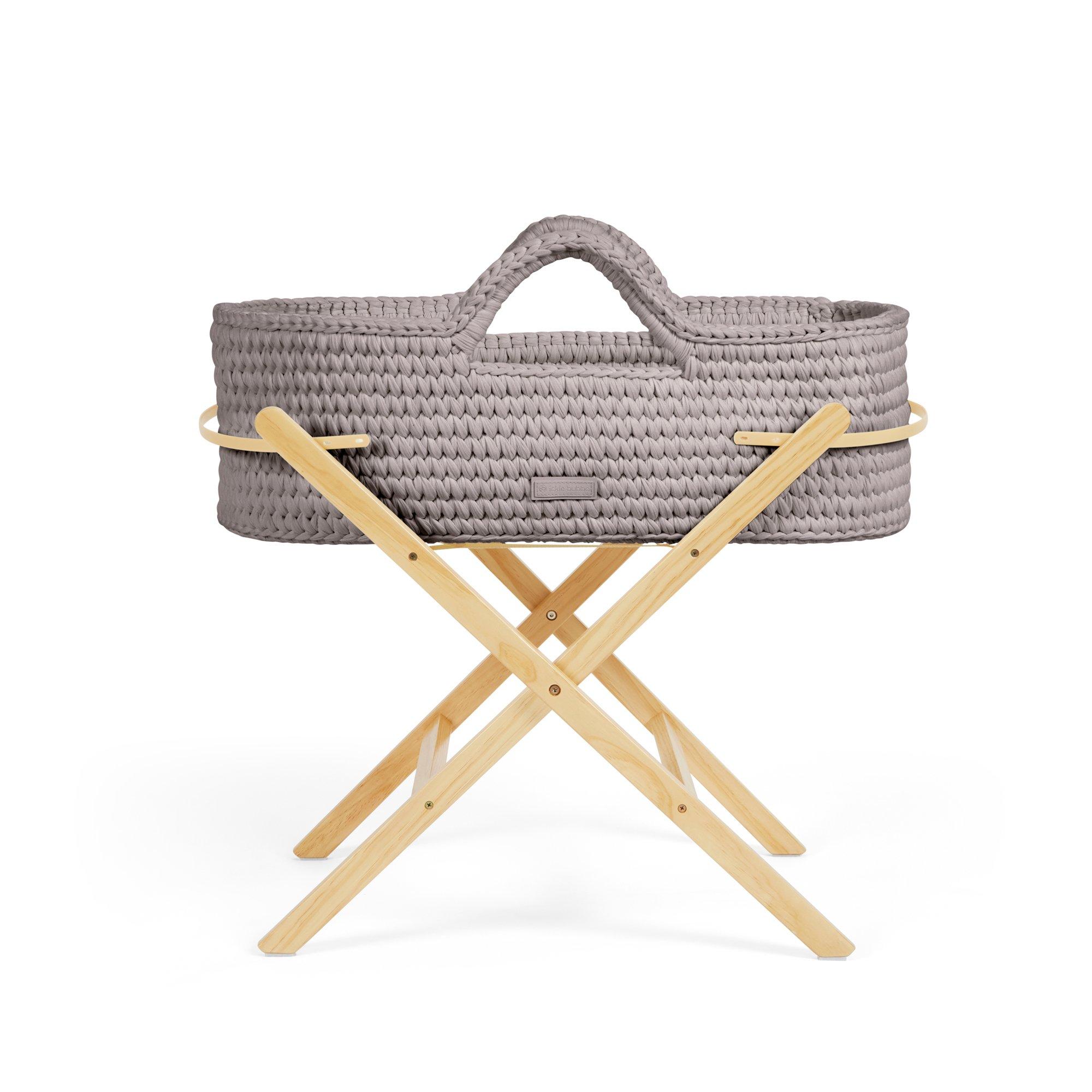 Ickle Bubba  Newborn Nova Moses Basket & Stand - Tawny/Pine - one