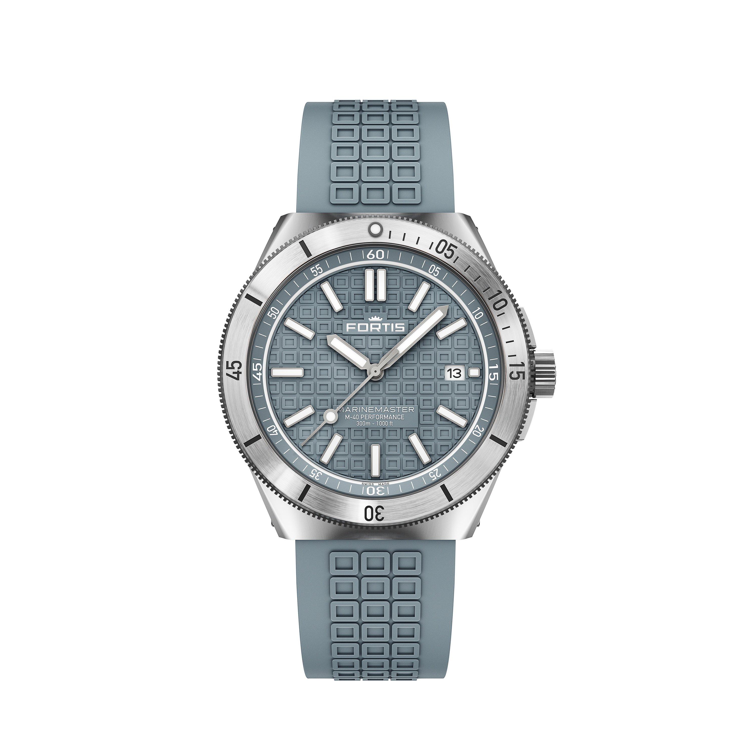 Fortis Men's Marinemaster Automatic Stainless 300M Water Resistant Auto Analogue Watch - Grey/Steel