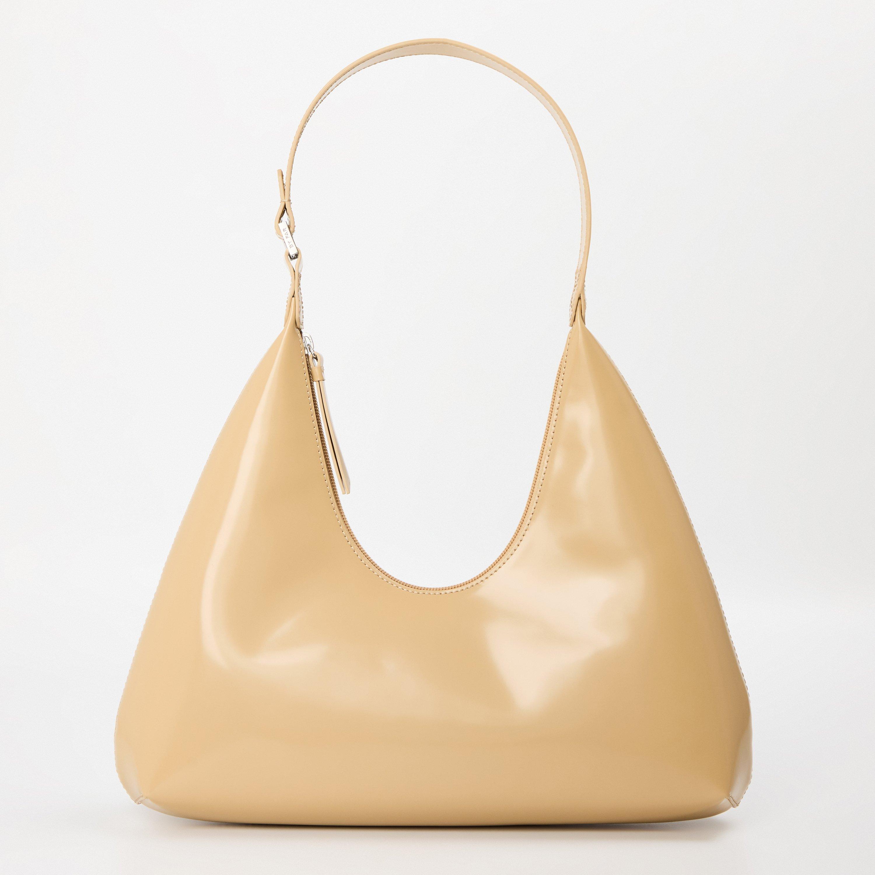By Far Amber Semi Patent Shoulder Bag