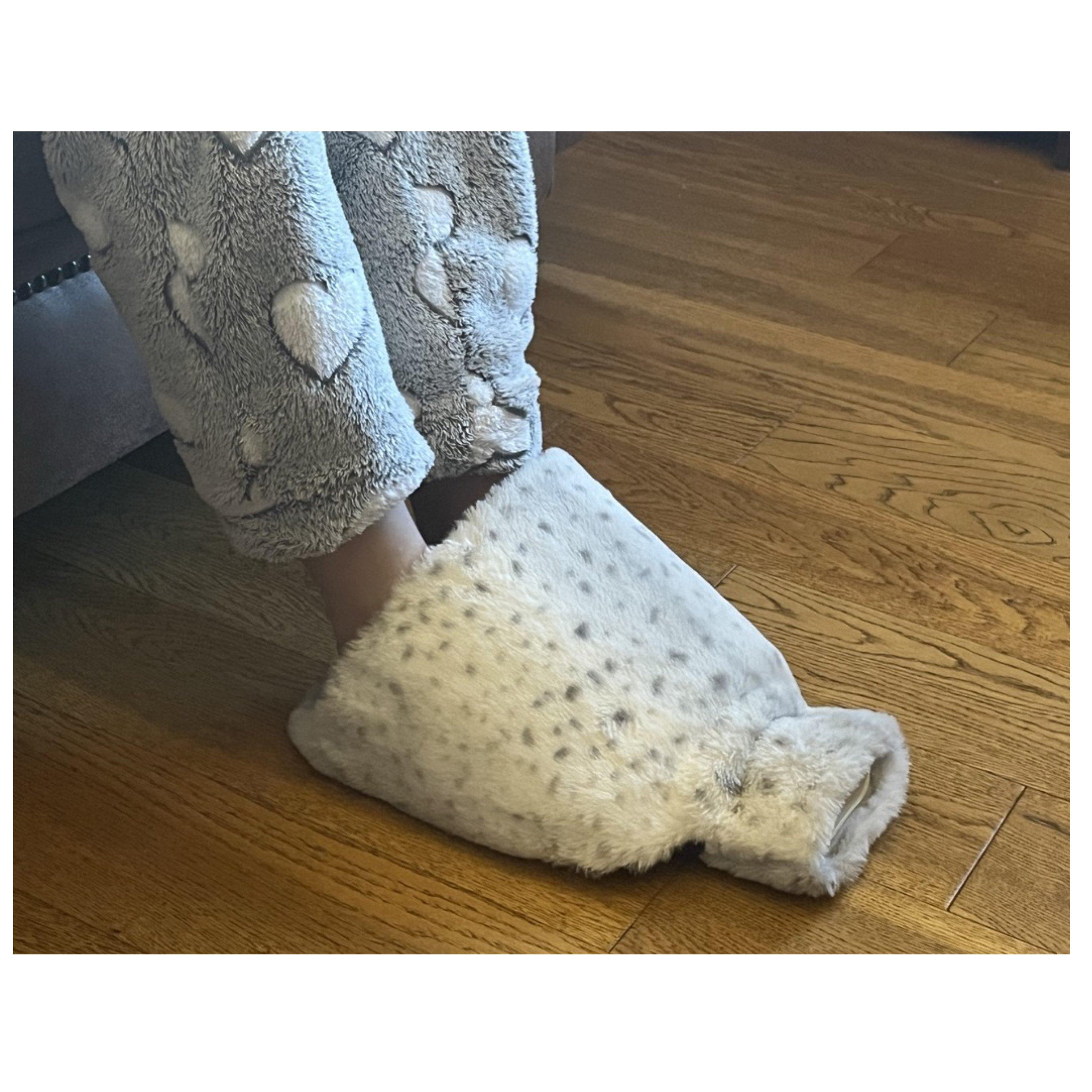 Printed - Country Club - Foot Hot Water Bottle Plush Faux Fur Printed - 2