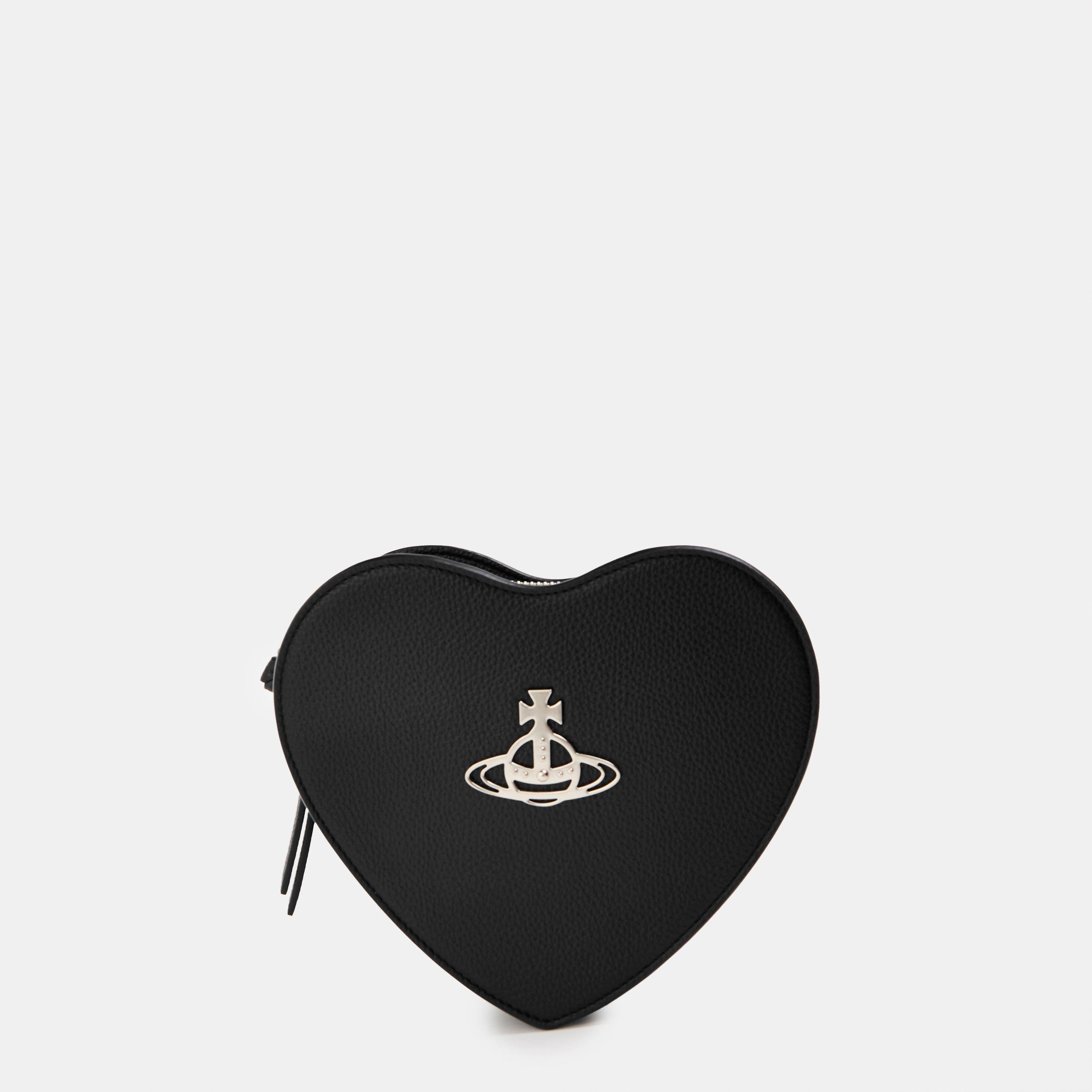 Vivienne Westwood Women's Viv Heart Croc Crossbody Bag - Black