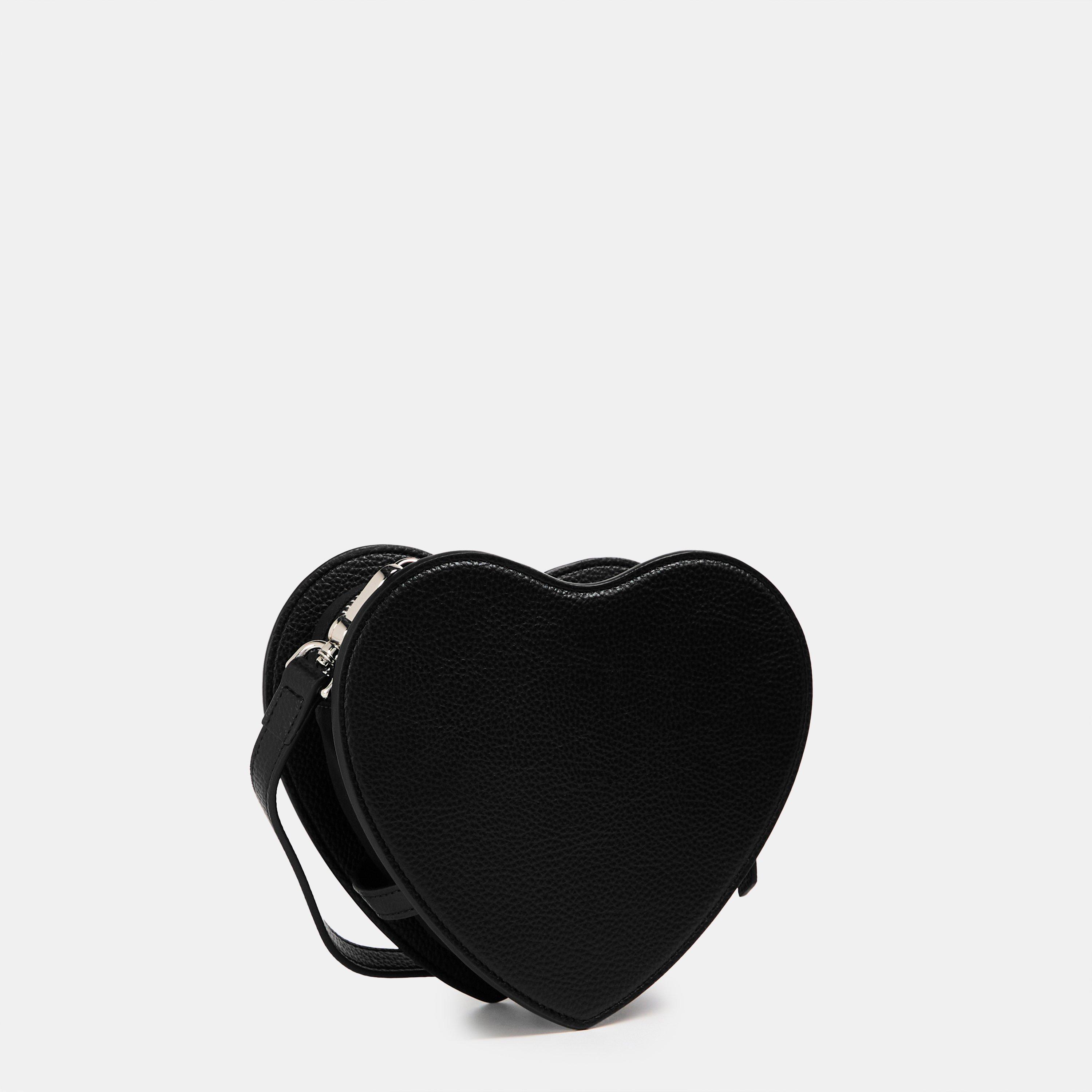 Black - Vivienne Westwood - Women's Viv Heart Croc Crossbody Bag - 2