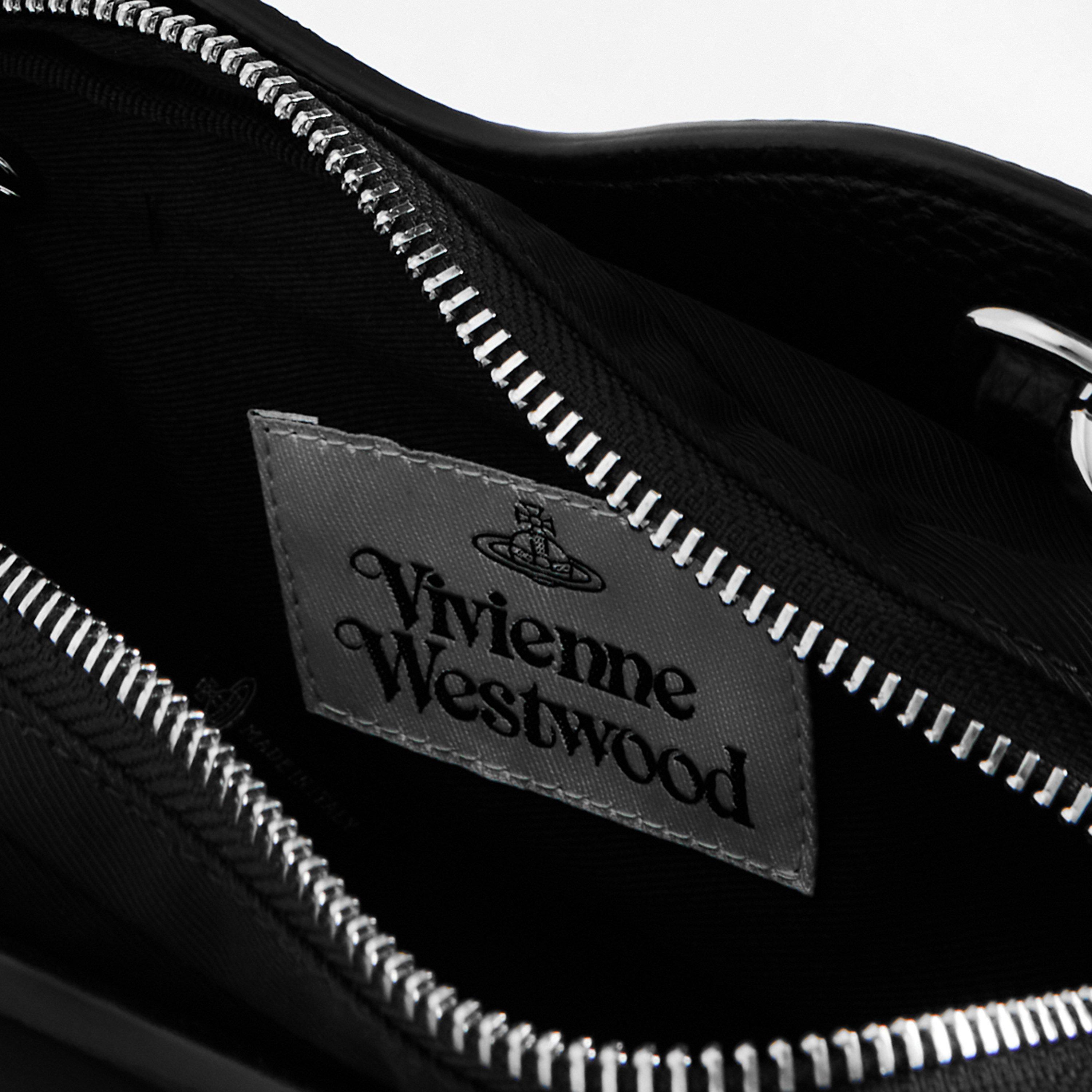 Black - Vivienne Westwood - Women's Viv Heart Croc Crossbody Bag - 5