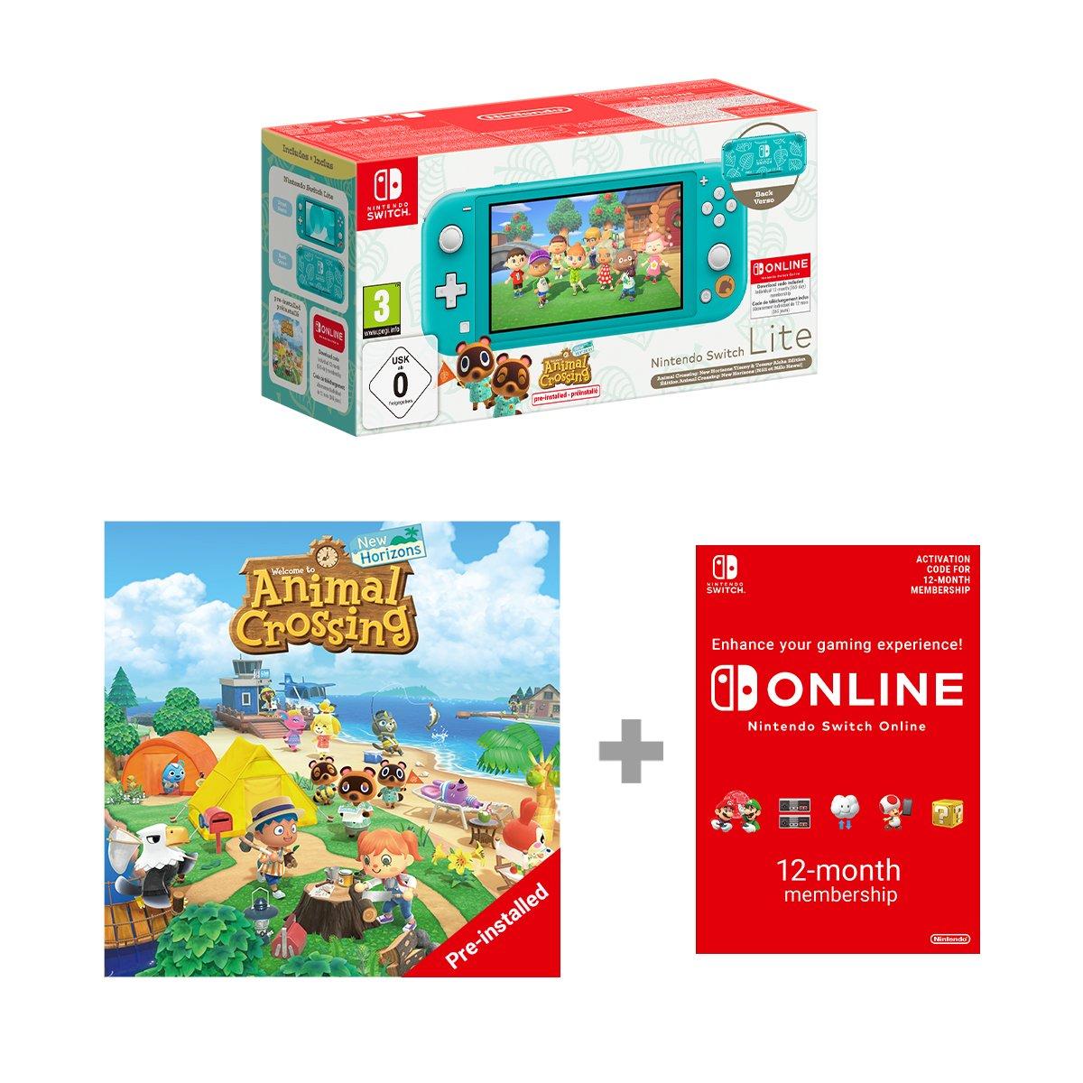 Nintendo Switch Lite Turquoise: Timmy & Tommys Edition + 12 Months NSO
