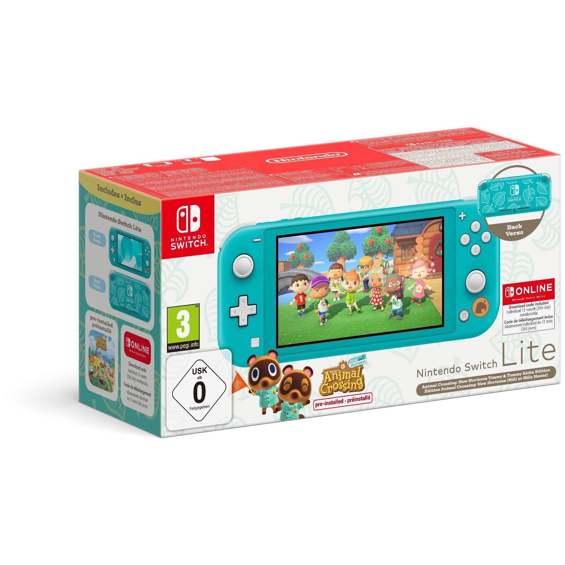 Turquoise - Nintendo - Switch Lite Turquoise: Timmy & Tommys Edition + 12 Months NSO - 2