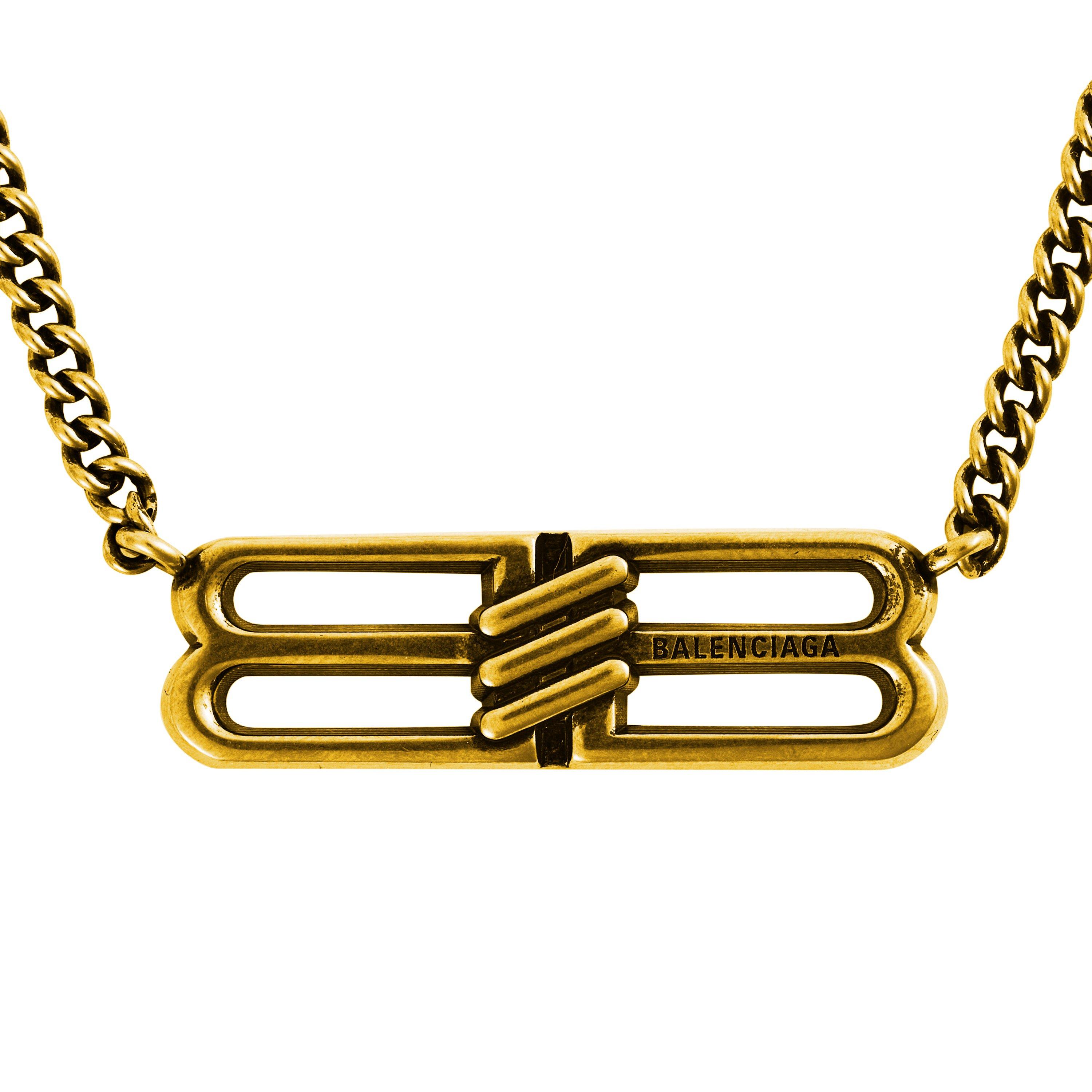 Ant Gold 0604 - Balenciaga - License Bb Necklace - 1