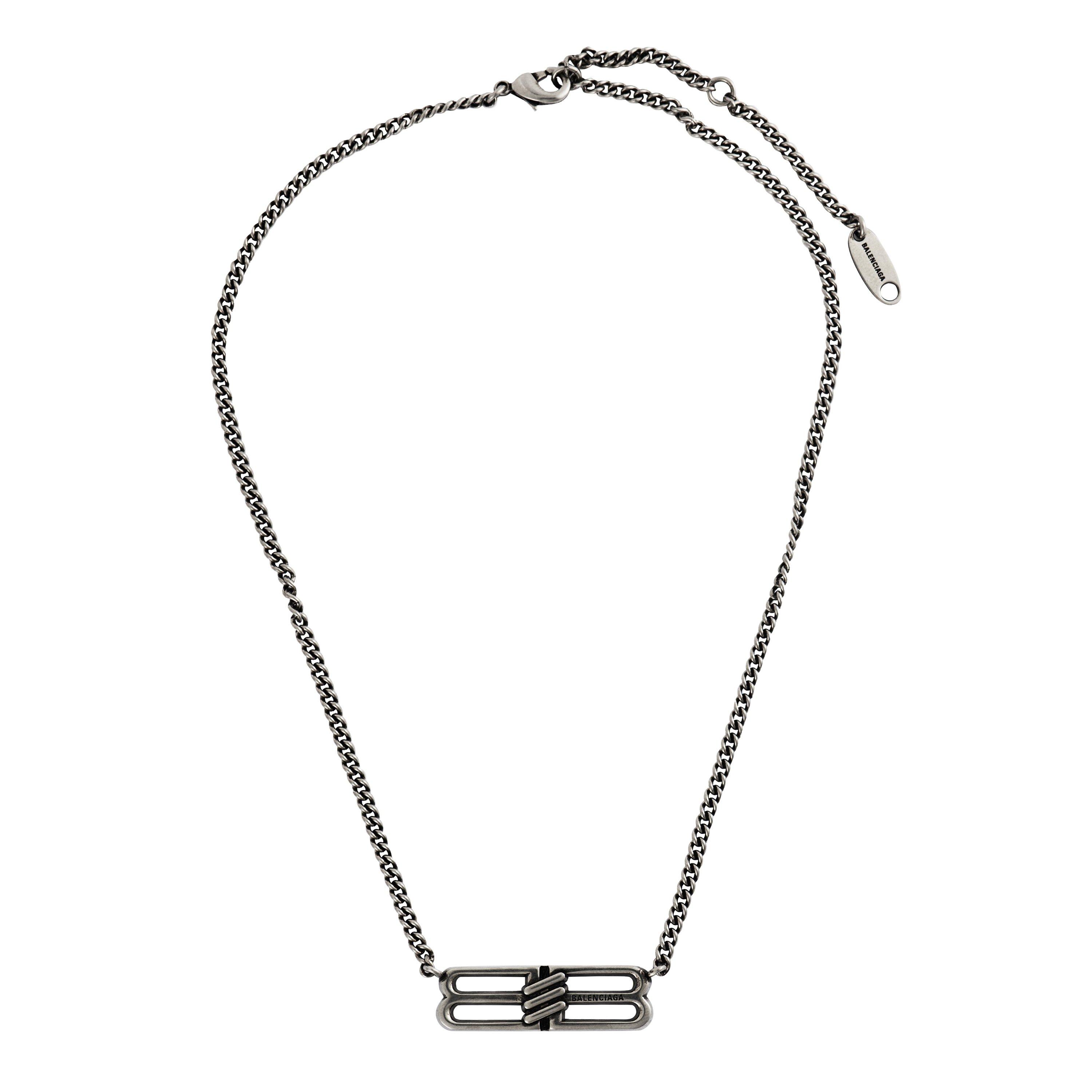 Ant Silv 0911 - Balenciaga - License Bb Necklace - 3