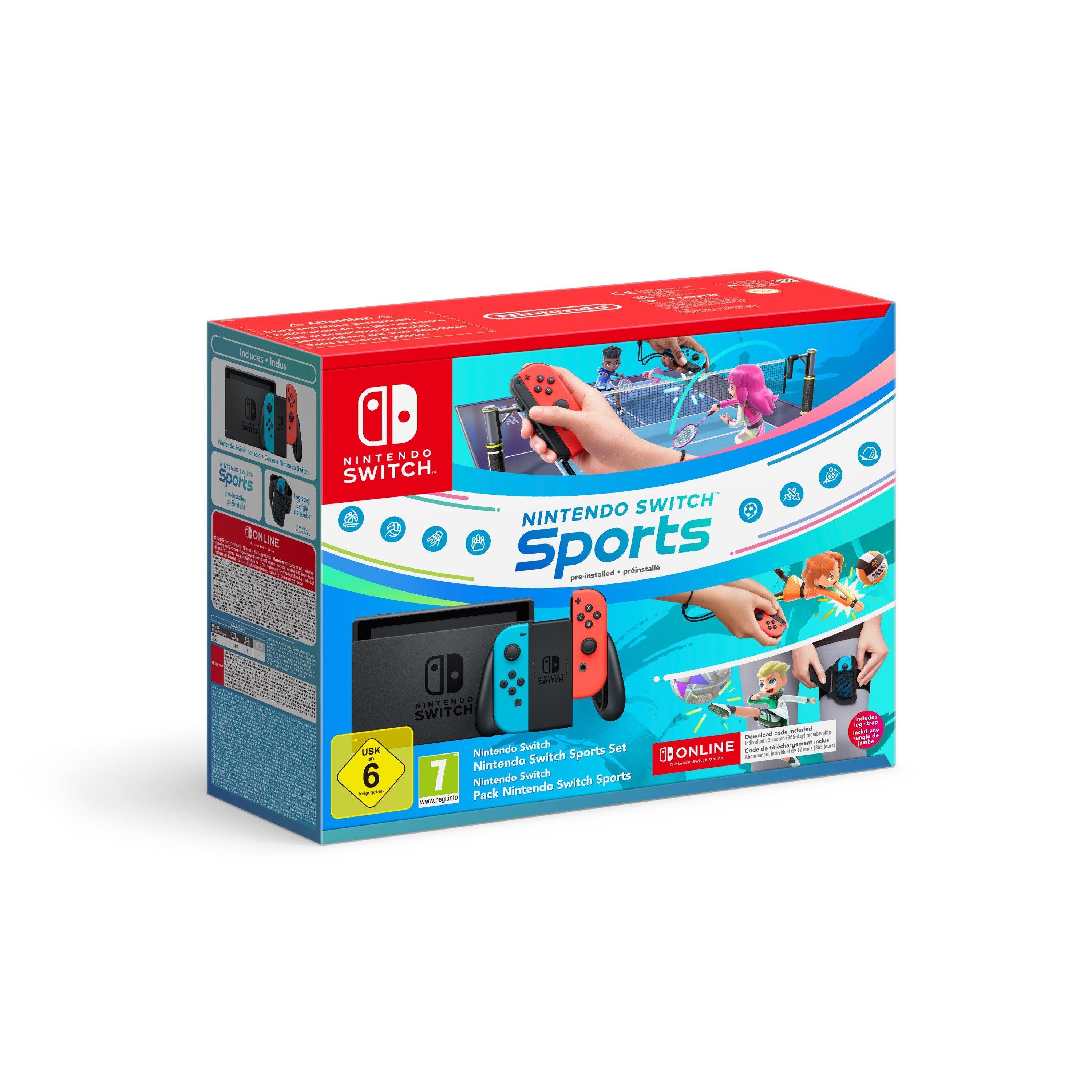 Neon - Nintendo - Switch (Neon Red/Neon Blue) Switch Sports + 12 Months NSO - 2