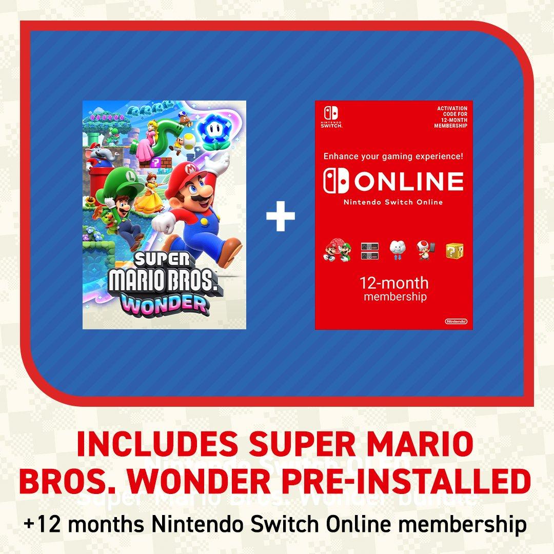Mario Wonder - Nintendo - Switch (OLED model) and Mario Wonder and 12 Months NSO - 5