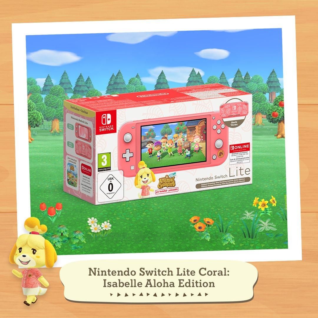 Coral - Nintendo - Switch Lite Coral: Isabelle Aloha Edition + 12 Months NSO - 3