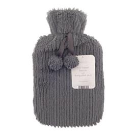 Country Club Hot Water Bottle with Luxury Stripe Plush Cover
