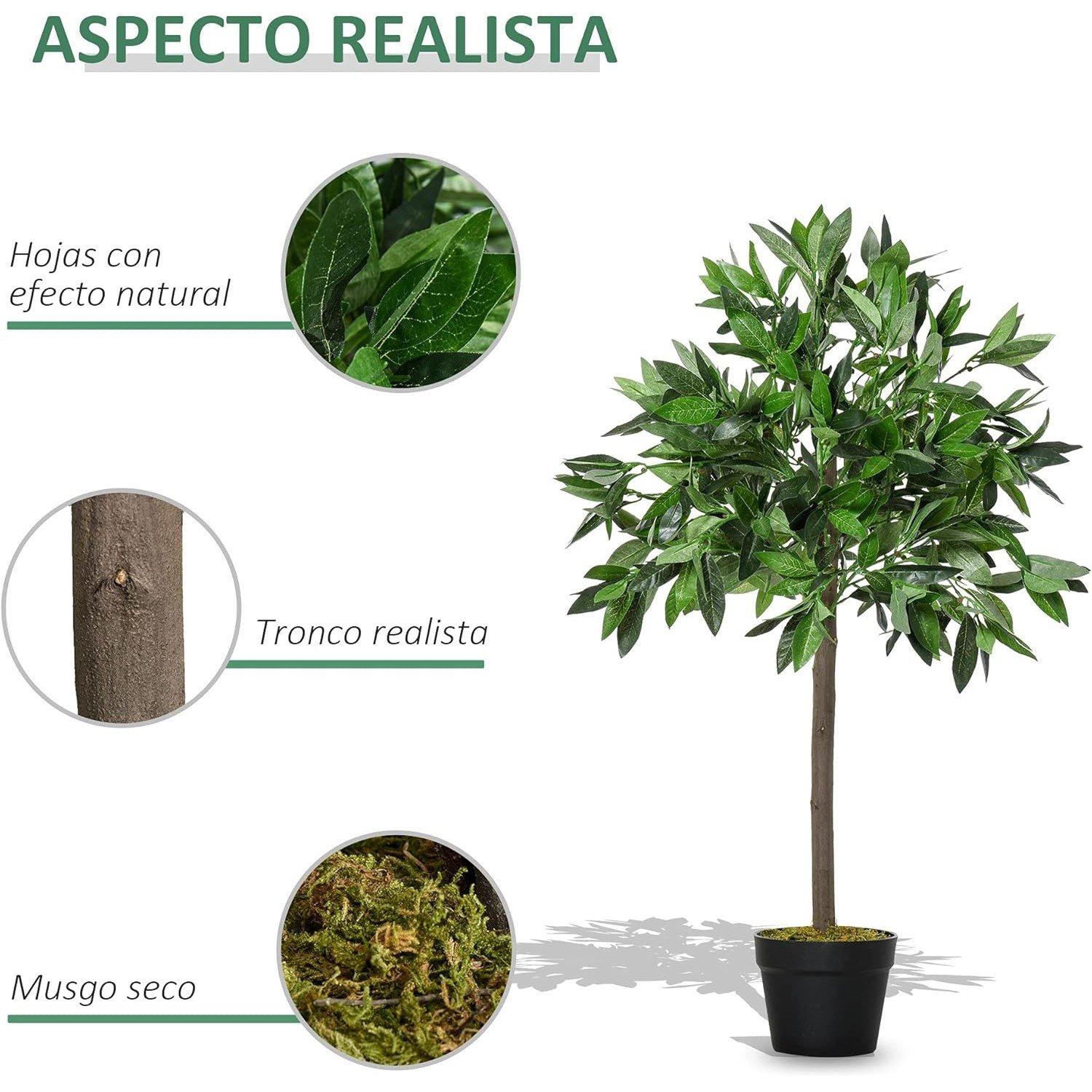 Green - Outsunny - 3FT Artificial Bay Laurel Topiary Trees - 4