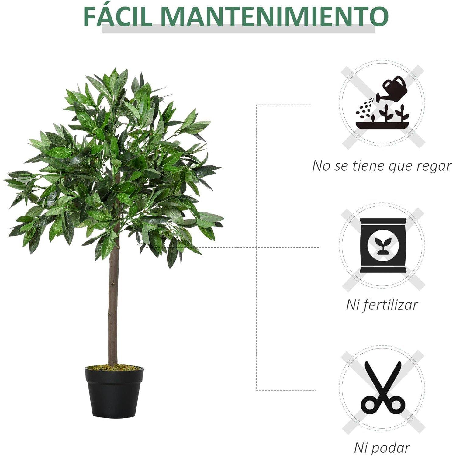 Green - Outsunny - 3FT Artificial Bay Laurel Topiary Trees - 6