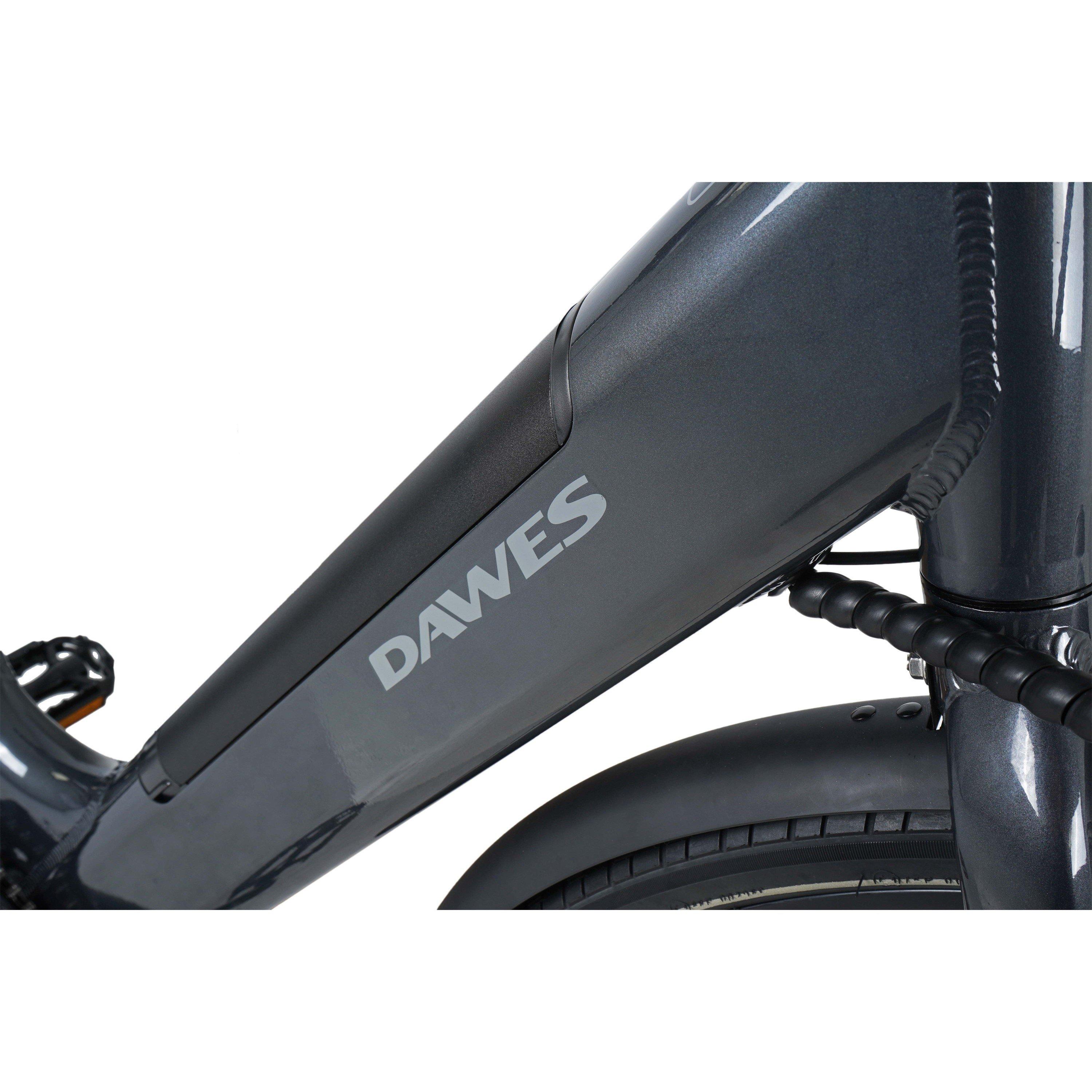 Grey - Dawes - Dawes Scenic Low Step Electric Hybrid Bike - 4