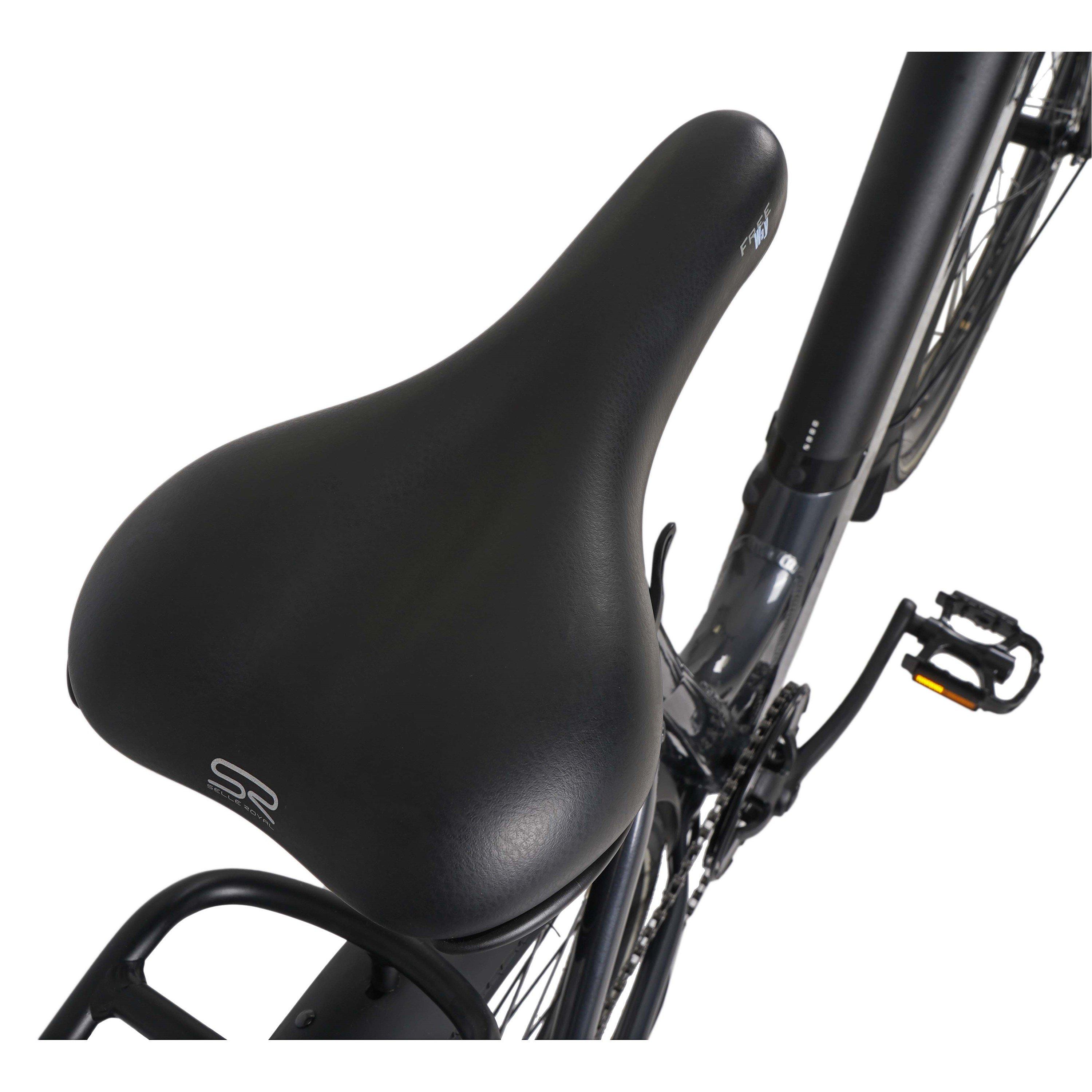 Grey - Dawes - Dawes Scenic Low Step Electric Hybrid Bike - 7