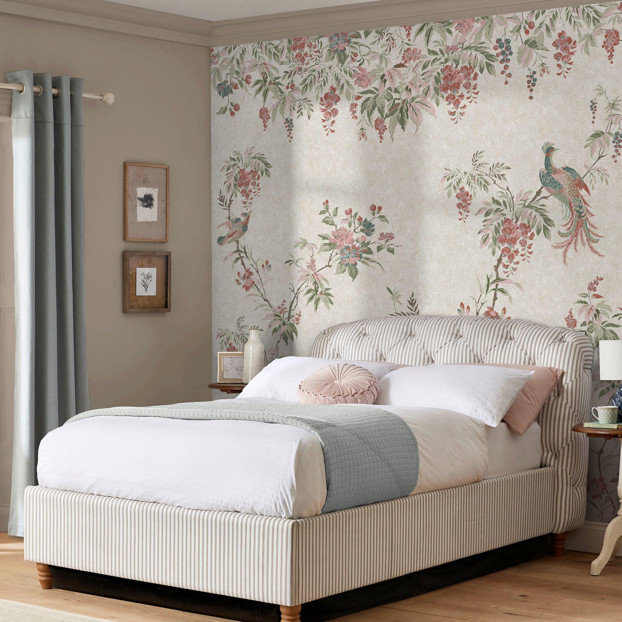Sage - Laura Ashley - Attleton Multi/Sage Fixed Size Mural - 1