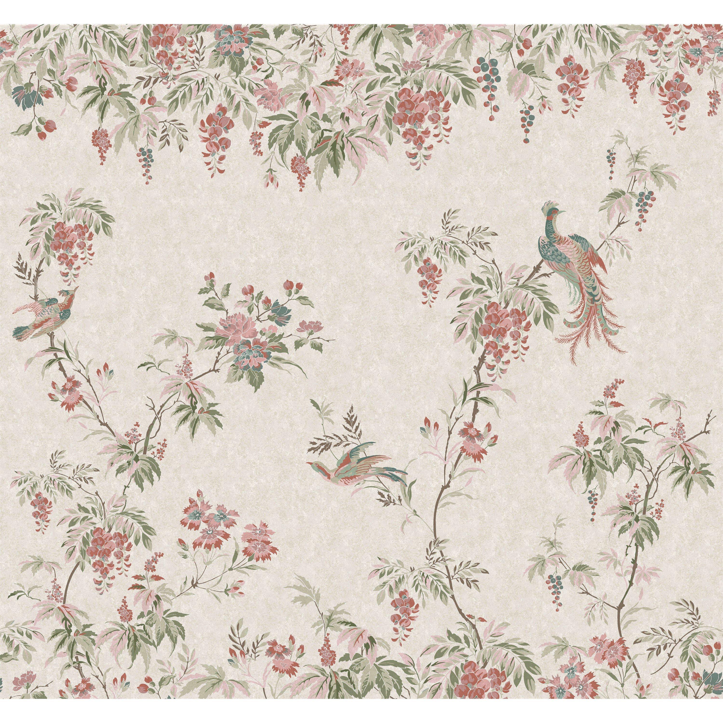 Sage - Laura Ashley - Attleton Multi/Sage Fixed Size Mural - 2