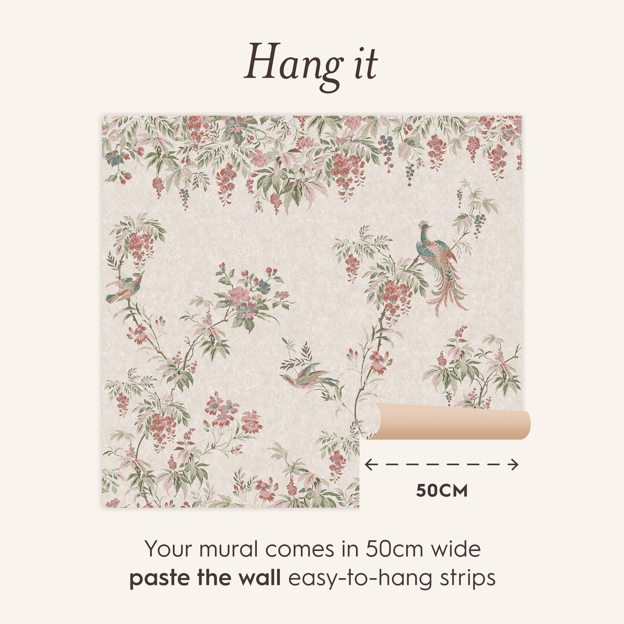 Sage - Laura Ashley - Attleton Multi/Sage Fixed Size Mural - 3