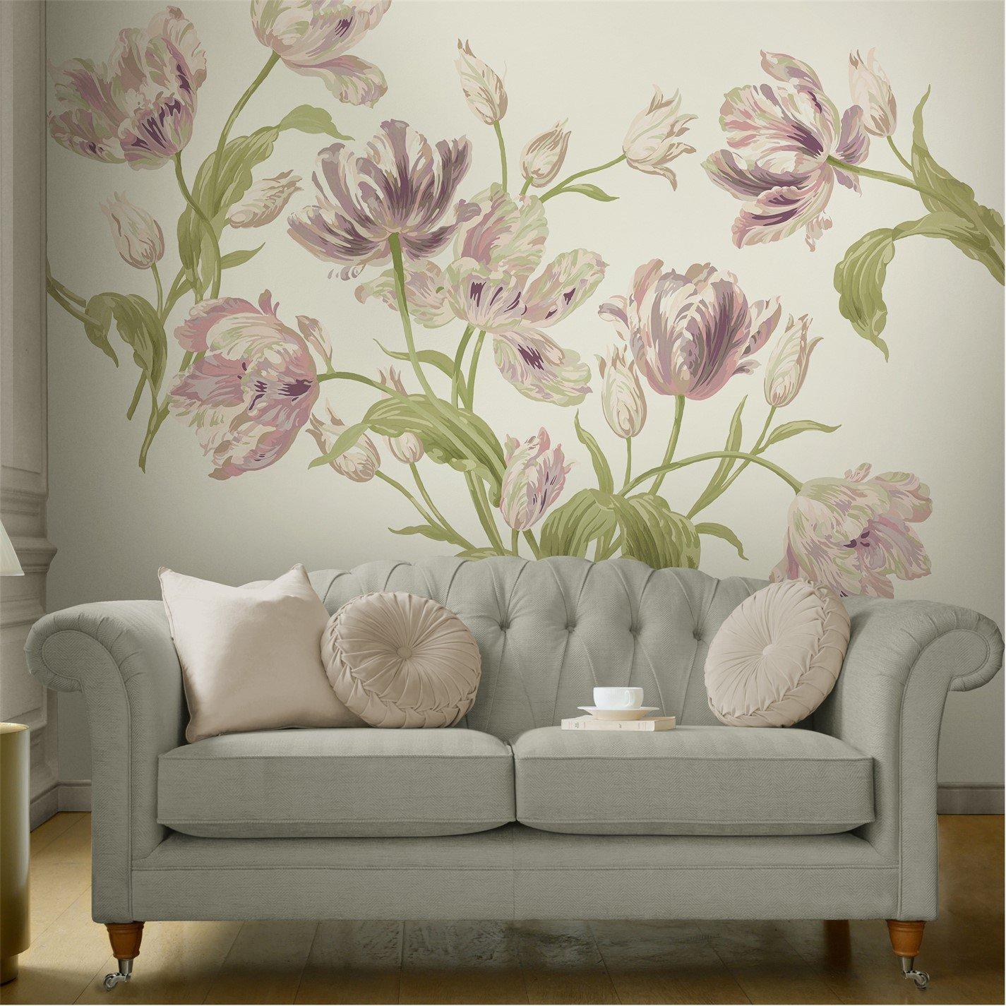 Laura Ashley  Gosford Fixed Size Mural Grape