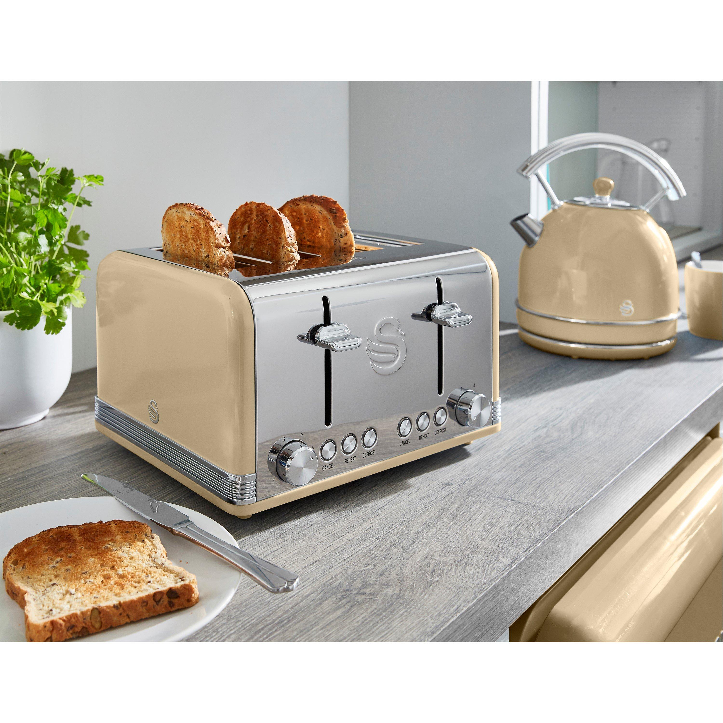 None - Swan - Retro 1.5L Kettle & 4 Slice Toaster - 6