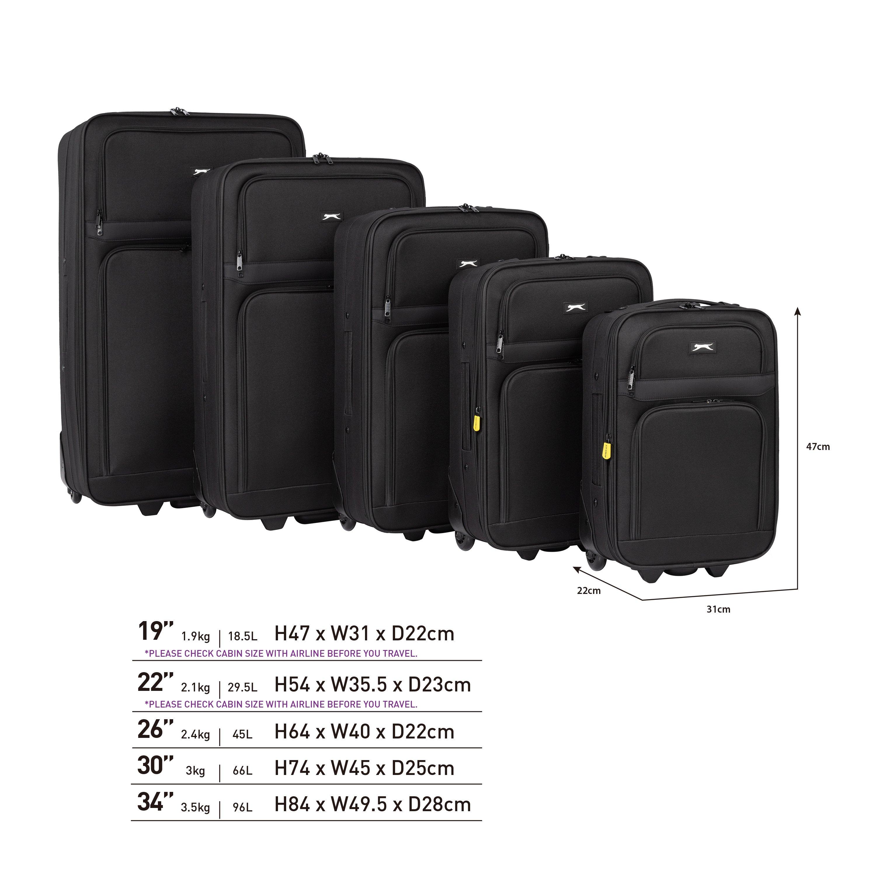 19in/47cm - Slazenger - Fabric Trolley Cases - 6