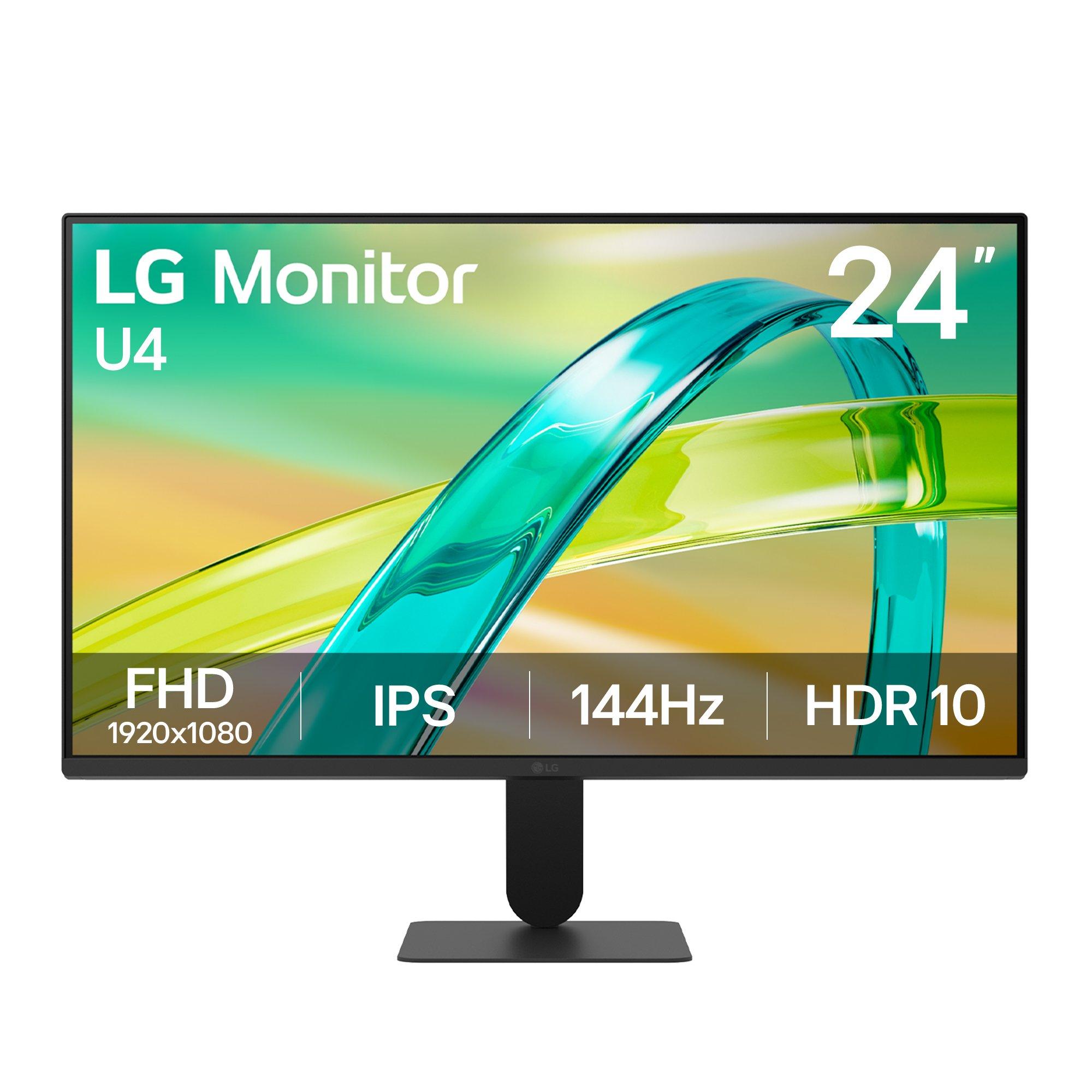 Black - LG - LG U4 24U411B-B 24-inch IPS Full HD 144Hz 1ms MBR Monitor - 1