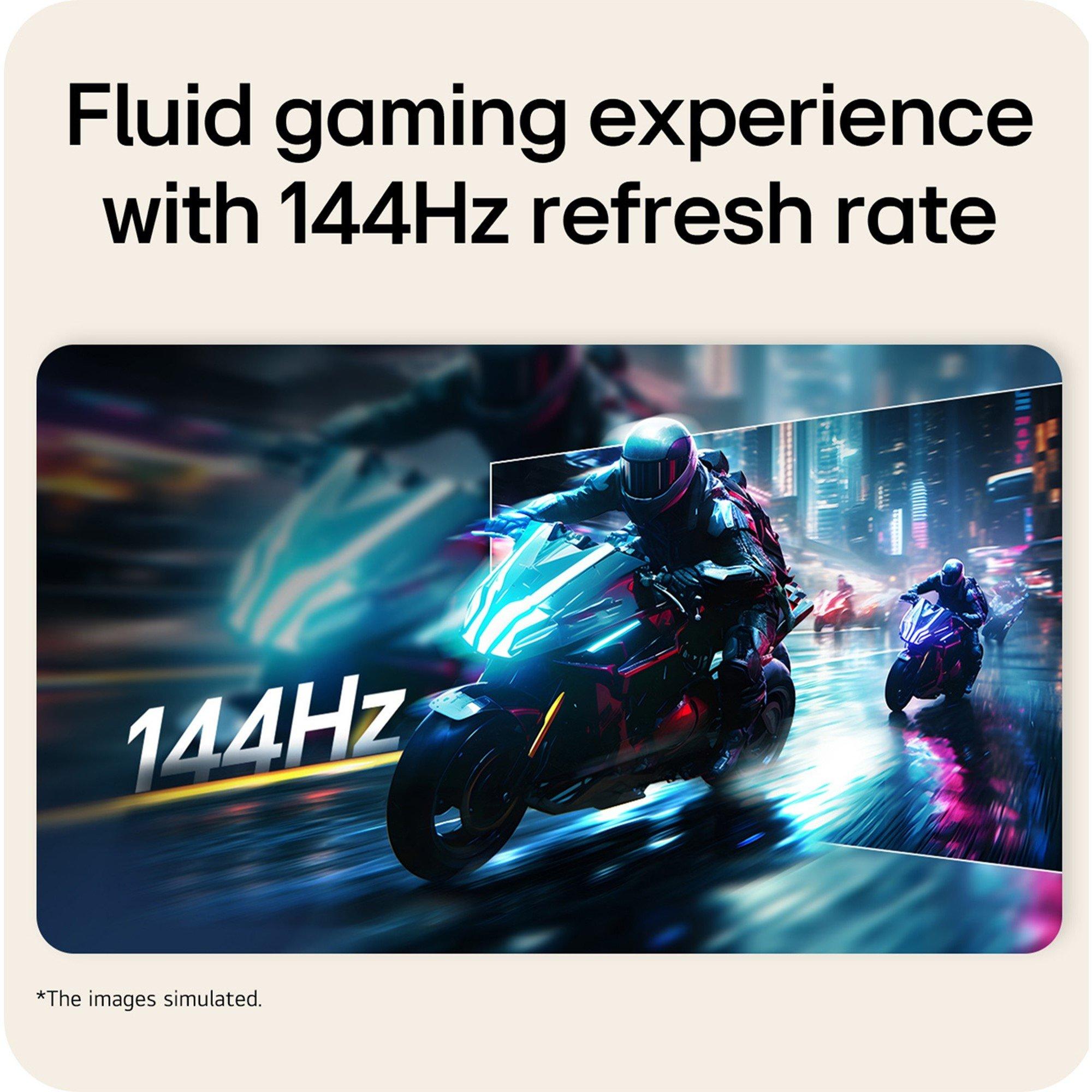 Black - LG - LG U4 24U411B-B 24-inch IPS Full HD 144Hz 1ms MBR Monitor - 9
